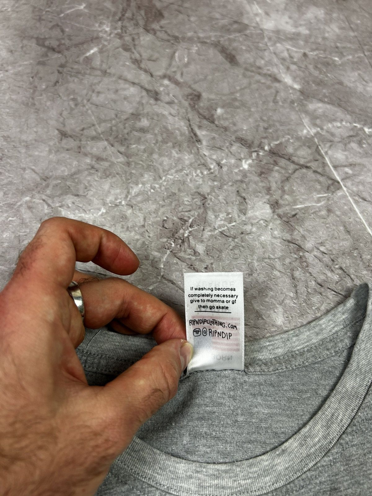RIPNDIP Ripndip Grey T-shirts Size US L / EU 52-54 / 3 - 6 Thumbnail
