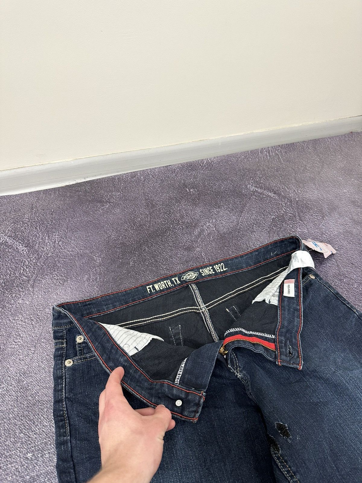 Dickies Vintage Dickies Flared Baggy USA Denim Opium Y2K Work Jeans Size 36" / US 14 / IT 50 - 16 Thumbnail