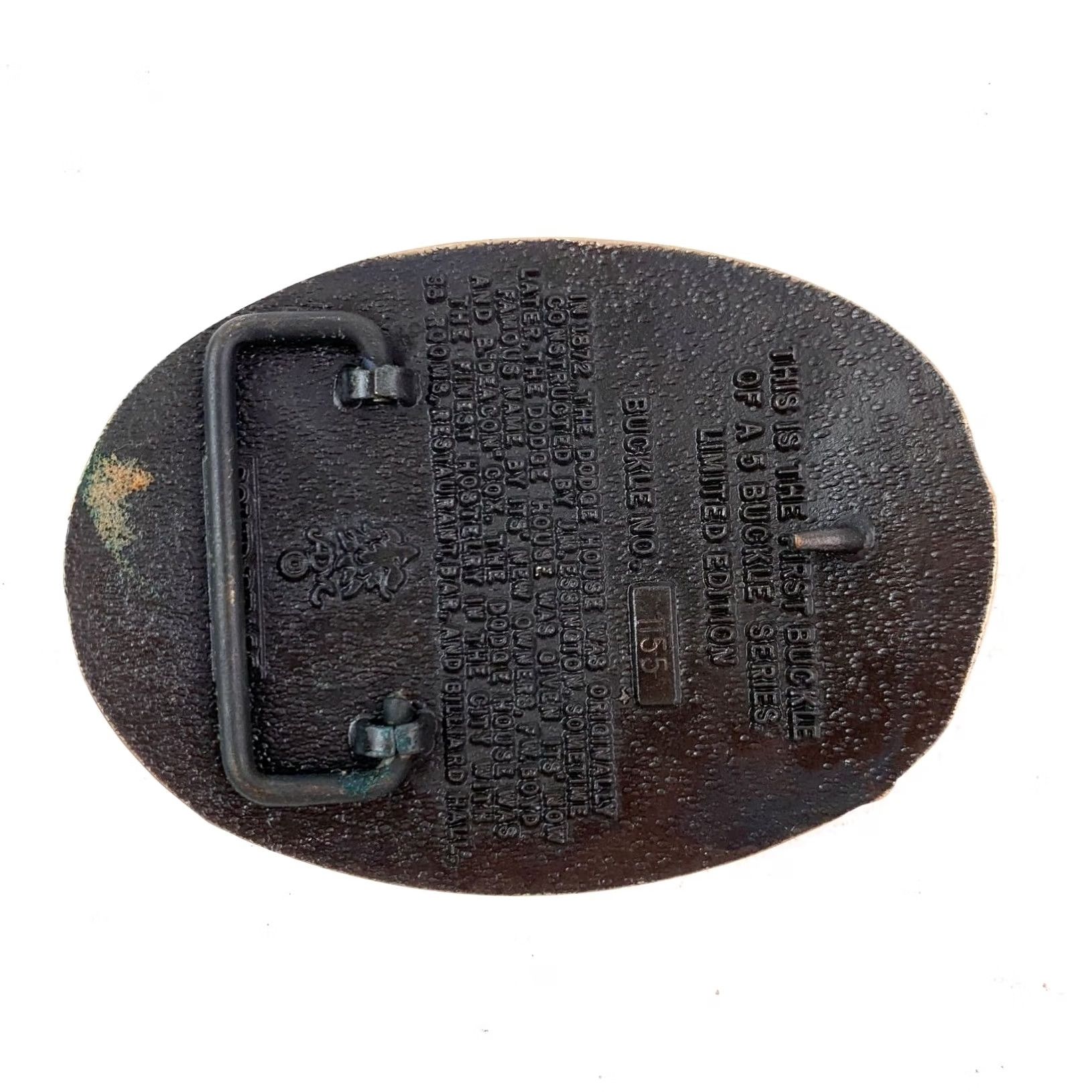 Vintage VINTAGE Dodge House 1872 belt buckle Bronze Tone Western Limited Edition Men Belt Buckle Size ONE SIZE - 3 Thumbnail