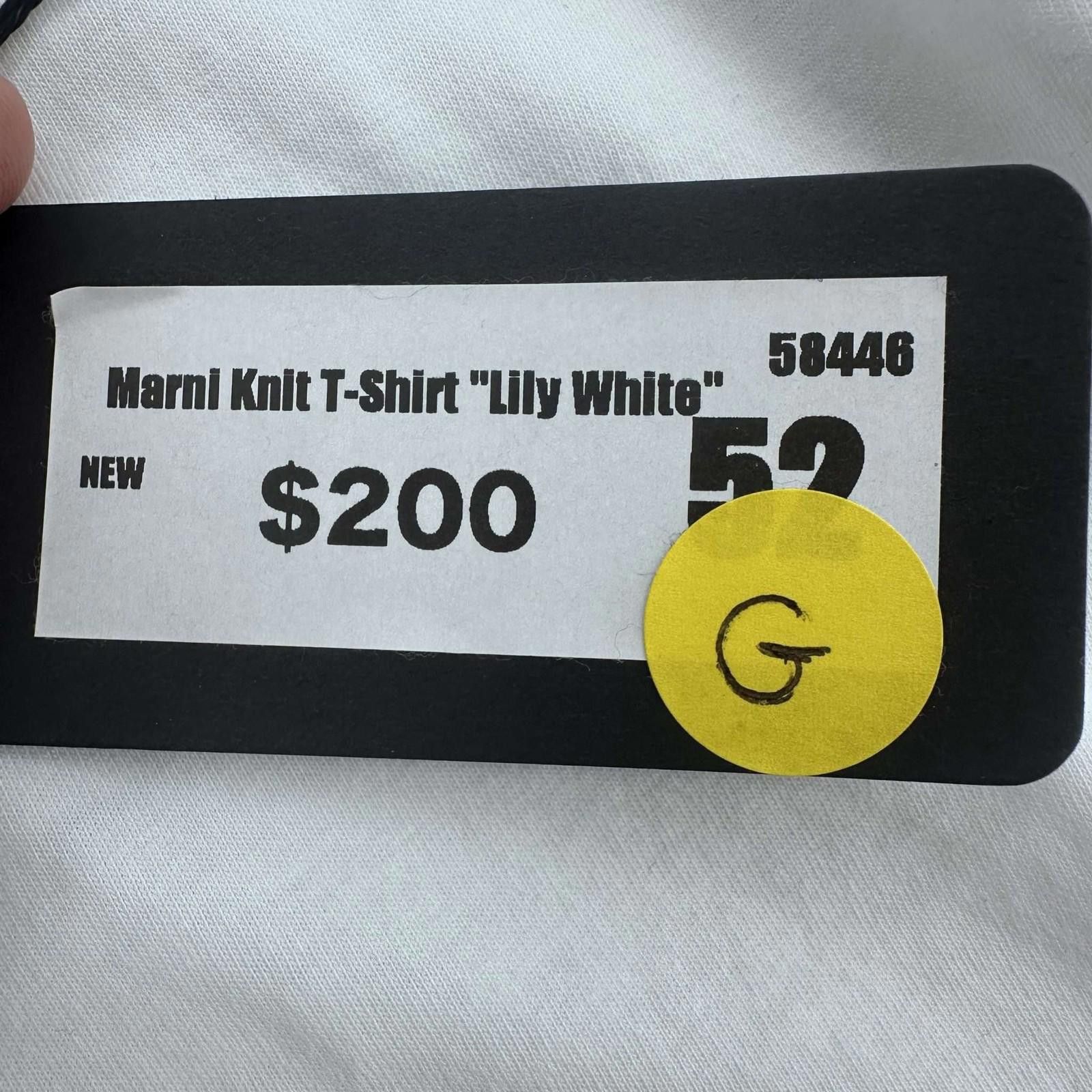 Marni Marni Knit T-Shirt Lily White 52 New Size US XL / EU 56 / 4 - 4 Thumbnail