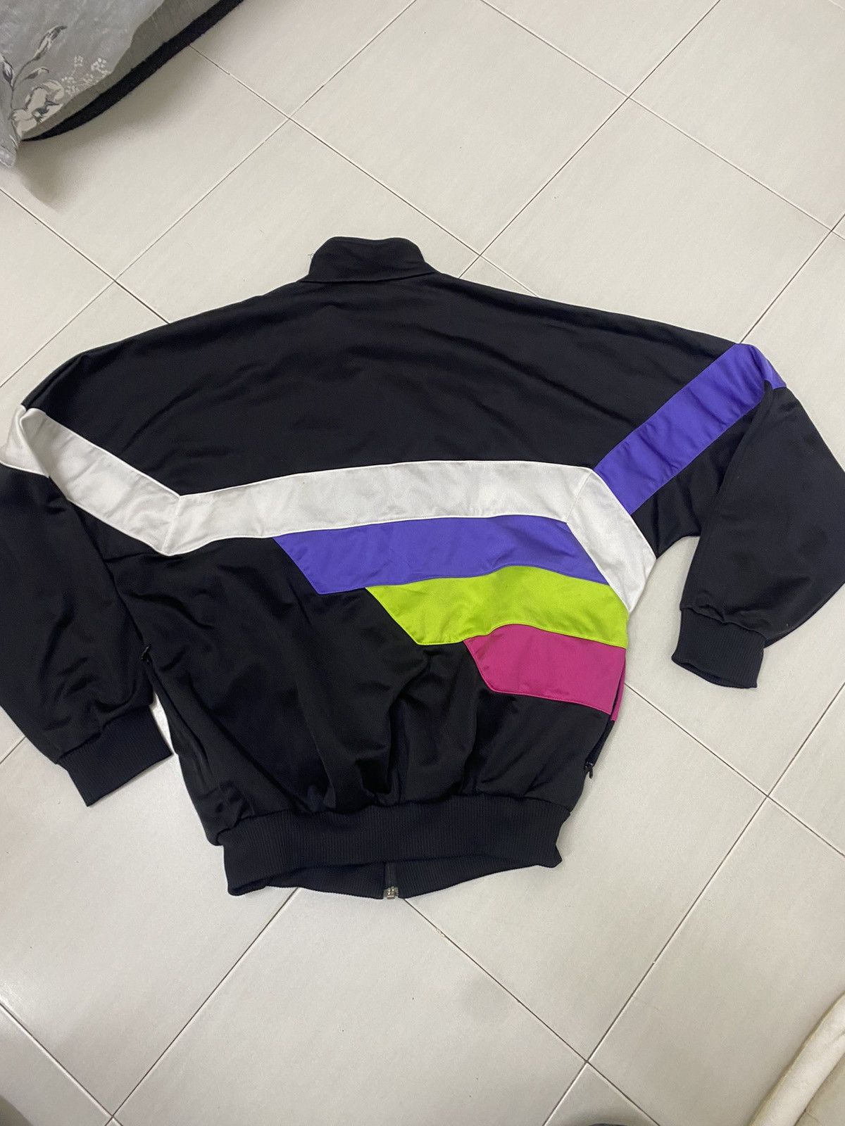Adidas Vintage 80s Adidas Jacket multicolour block baggy Size US M / EU 48-50 / 2 - 8 Thumbnail