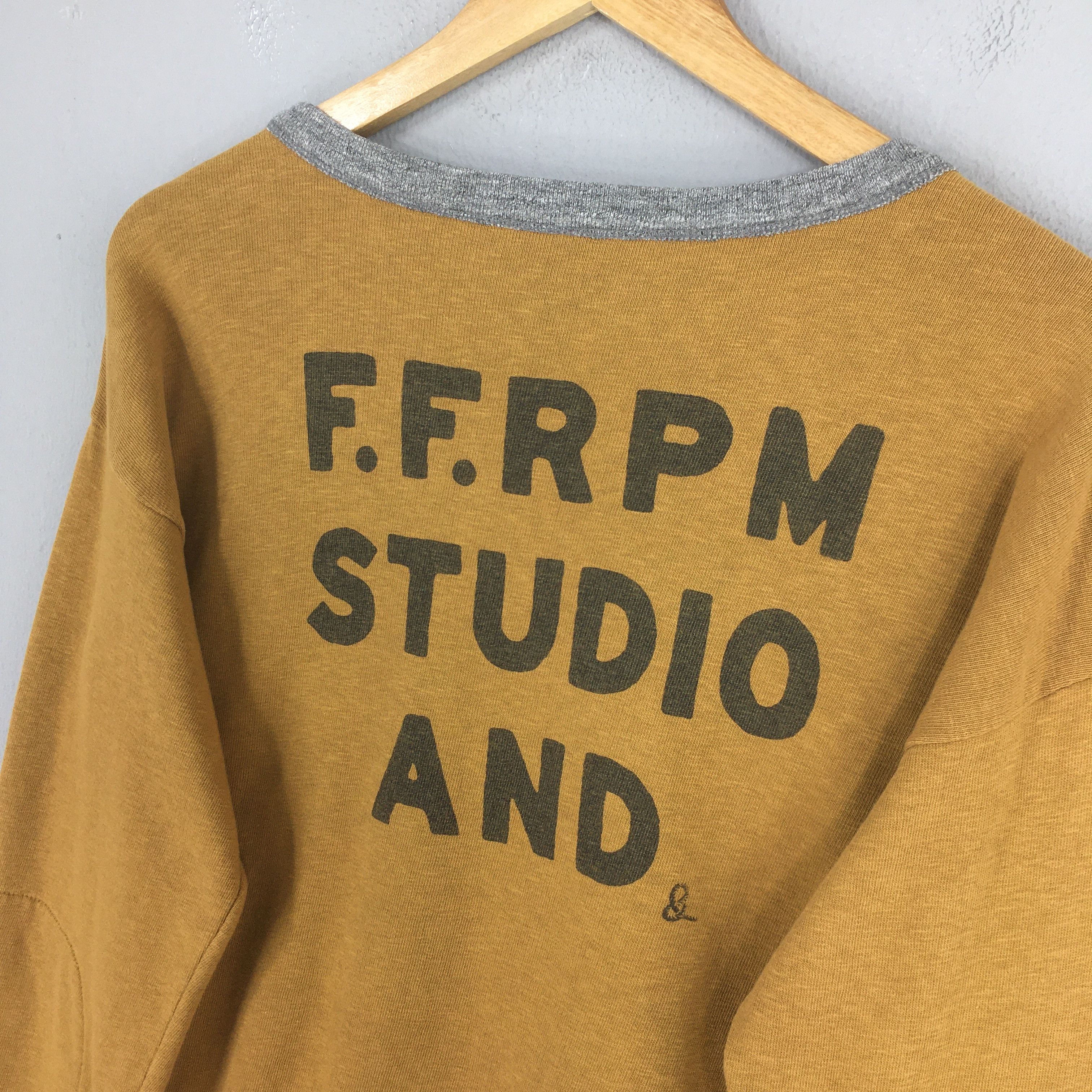 45rpm × Vintage Vintage 45RPM Studio Japan Brown Sweatshirt Medium Size US M / EU 48-50 / 2 - 10 Thumbnail