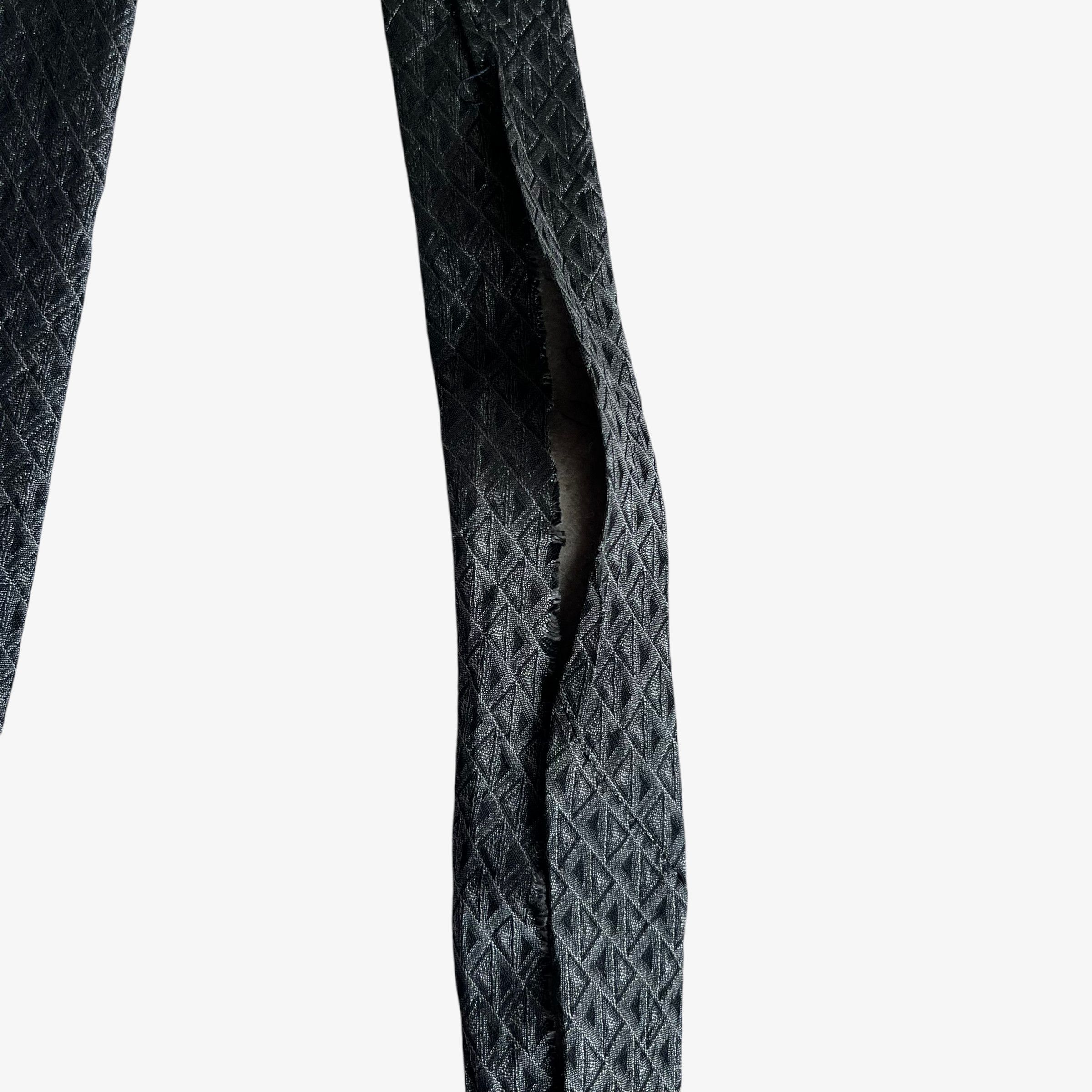 DKNY Vintage 90s DKNY Abstract Geometric Print Grey Silk Tie Size ONE SIZE - 4 Thumbnail