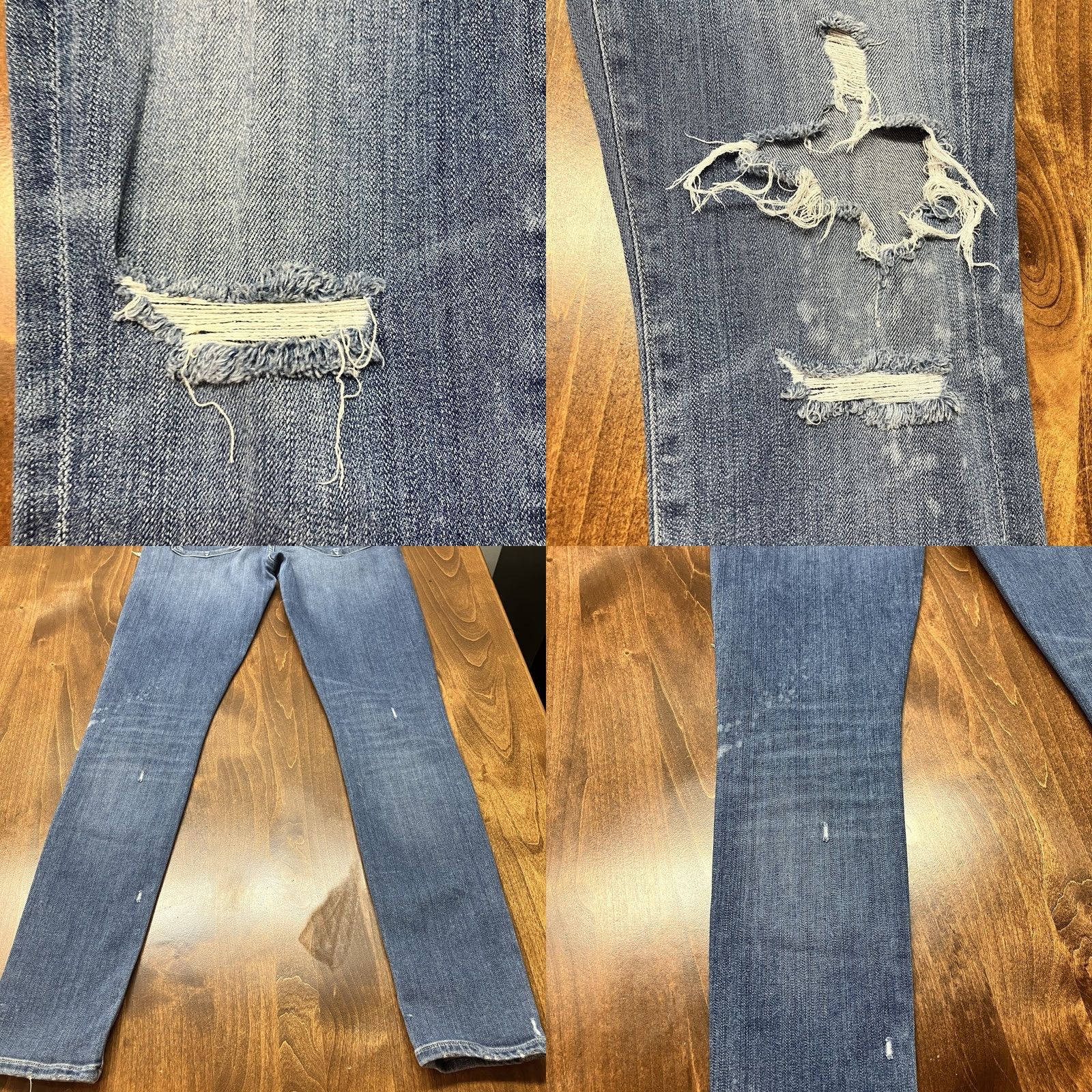 Agolde Agolde Sophie Skinny Jeans Distressed Mid Rise Ankle Length Womens Size 26 - Pre Owned Condition Size 26" / US 2 / IT 38 - 10 Thumbnail
