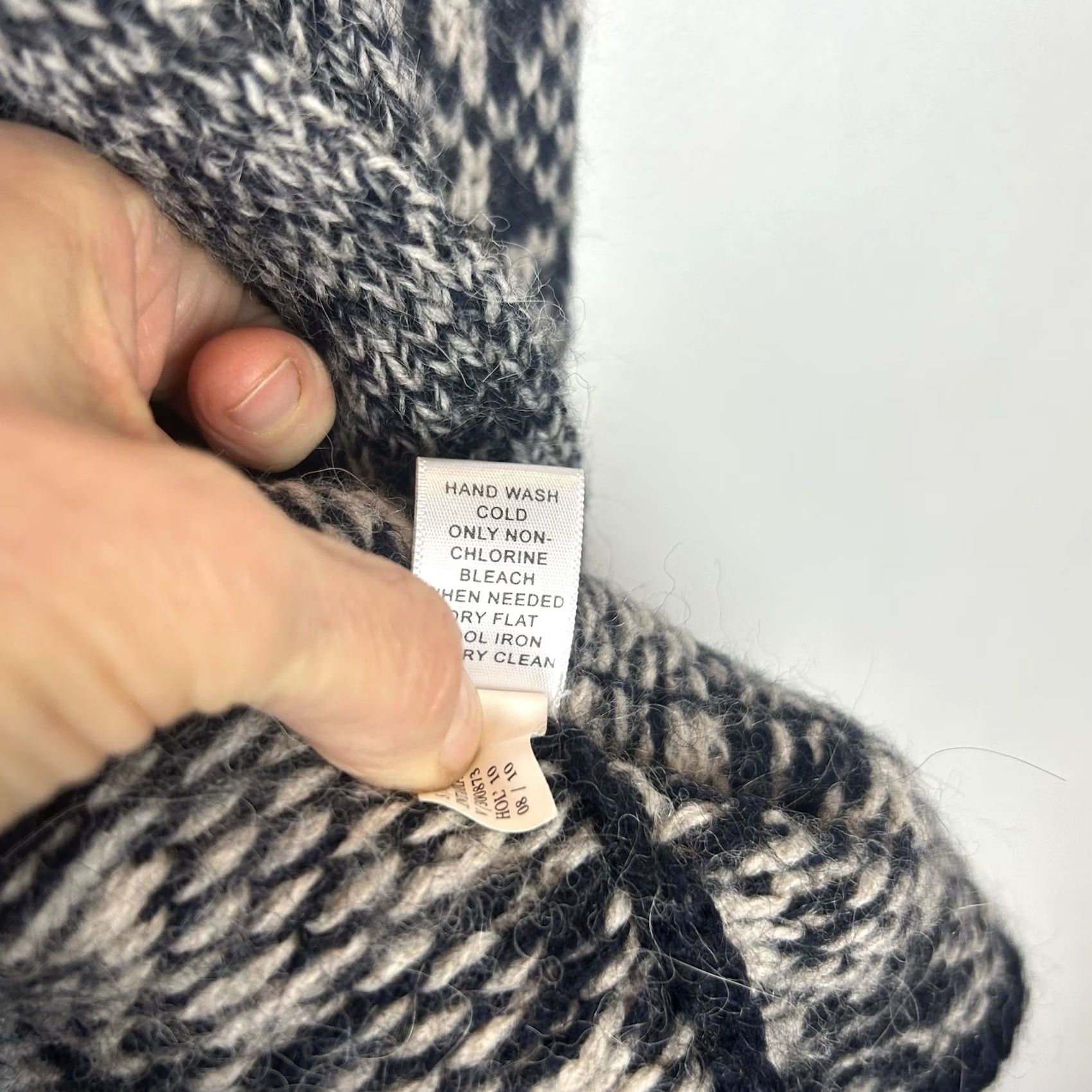 Banana Republic Banana Republic Cardigan Sweater Womens M Blue Alpaca Wool Blend Academia Pattern Knit Cardigan With Pockets Size M / US 6-8 / IT 42-44 - 8 Thumbnail