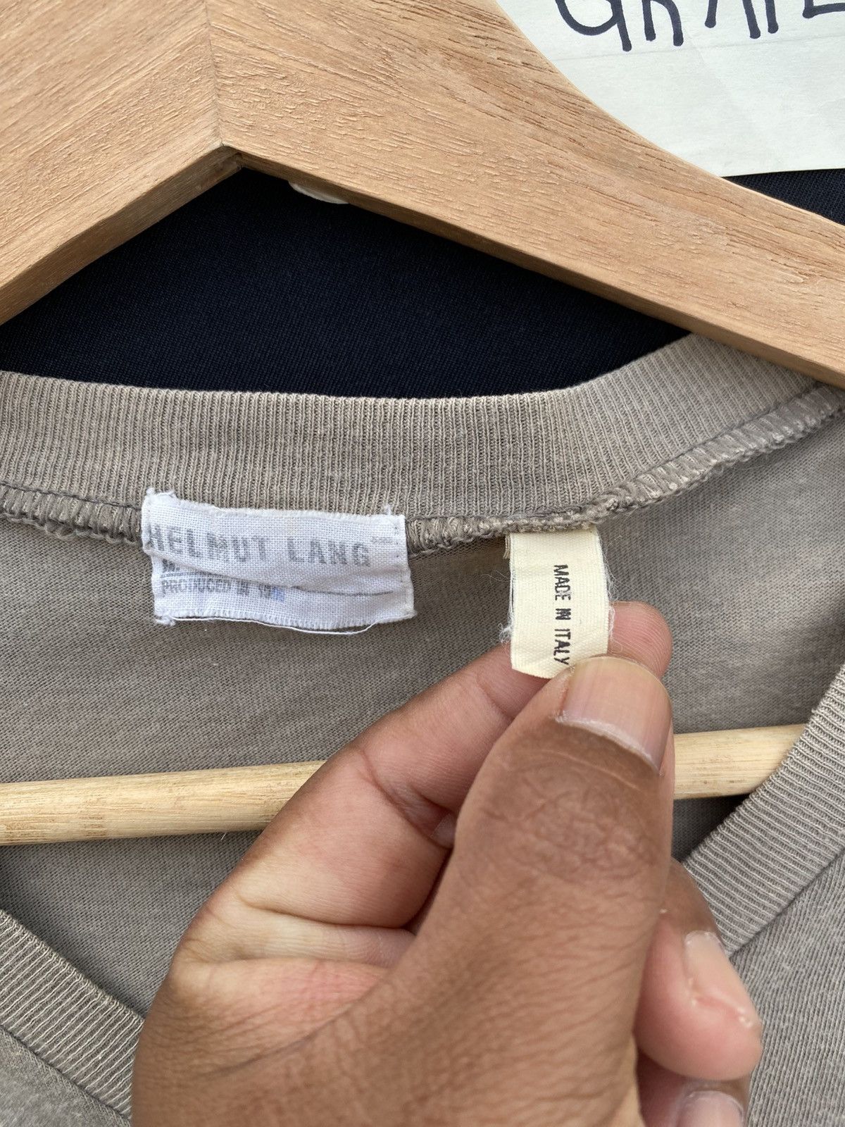 Helmut Lang Rare Vintage Helmut Lang Produced 1998 Brown Plain Tshirt Size US M / EU 48-50 / 2 - 9 Thumbnail