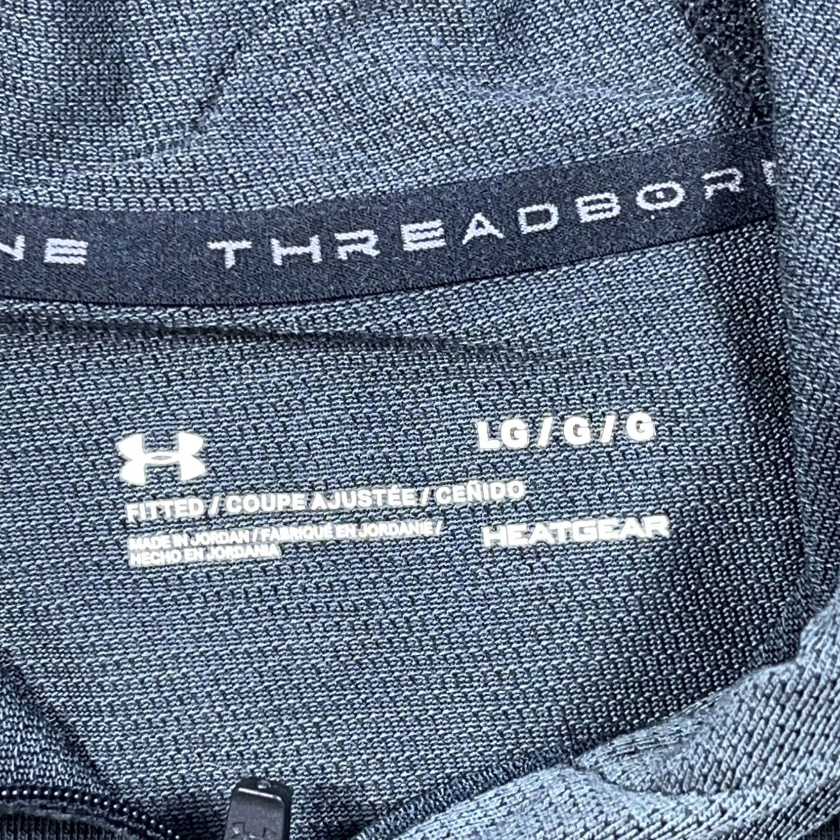 Under Armour Under armour Shirt Mens L Gray Men Fitted Pullover Hooded Performance Threadborne Size US L / EU 52-54 / 3 - 4 Thumbnail