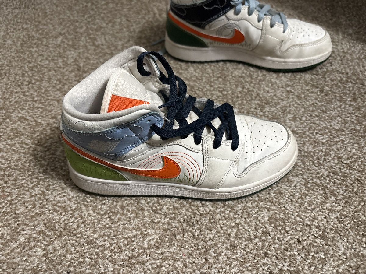 Nike Nike Air Jordan 1 Mid “Spring Stitch” Size US 7 / IT 37 - 2 Thumbnail