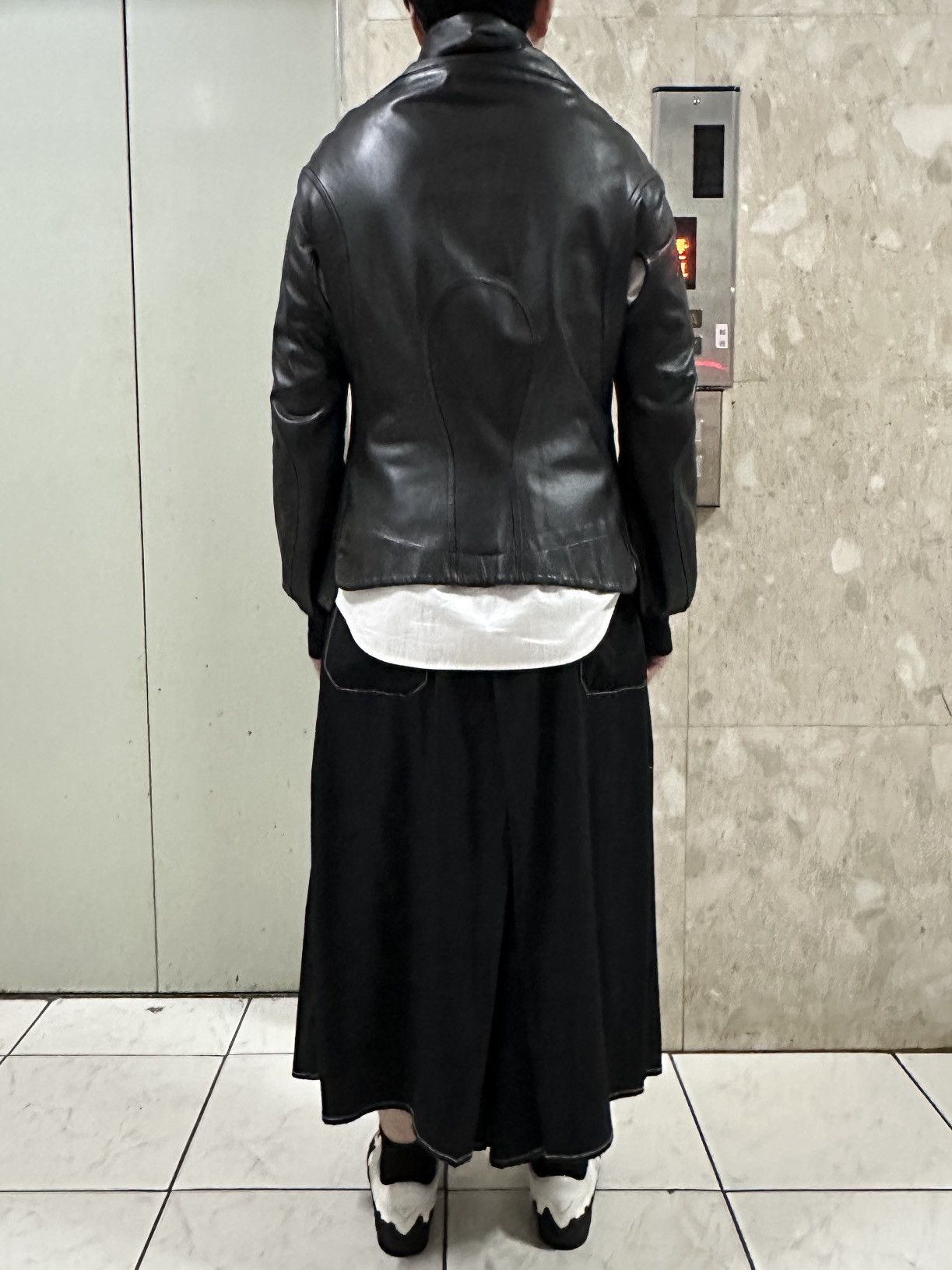 Yohji Yamamoto Yohji Yamamoto Black Leather Jacket Size US S / EU 44-46 / 1 - 9 Thumbnail