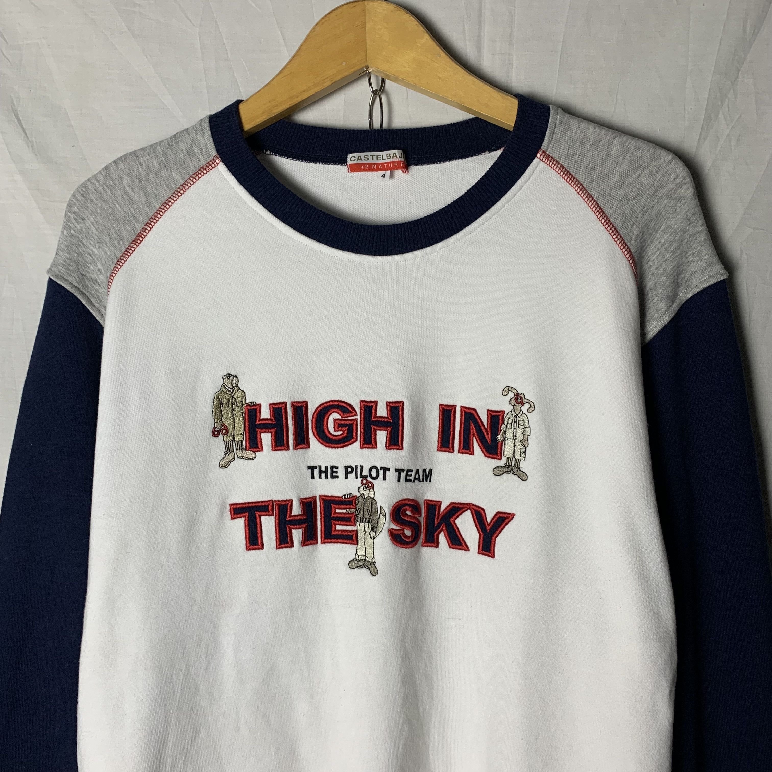 Jean Charles De Castelbajac Vintage Castelbajac Sweatshirt Crewneck Raglan Size US M / EU 48-50 / 2 - 3 Thumbnail