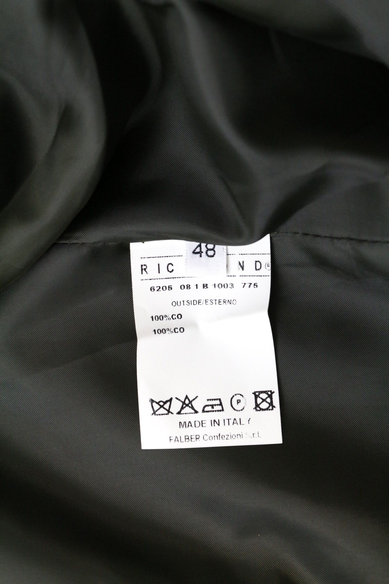 John Richmond 48 Green Cotton Checked Single-Breasted Blazer 74286 Size 38R - 7 Thumbnail