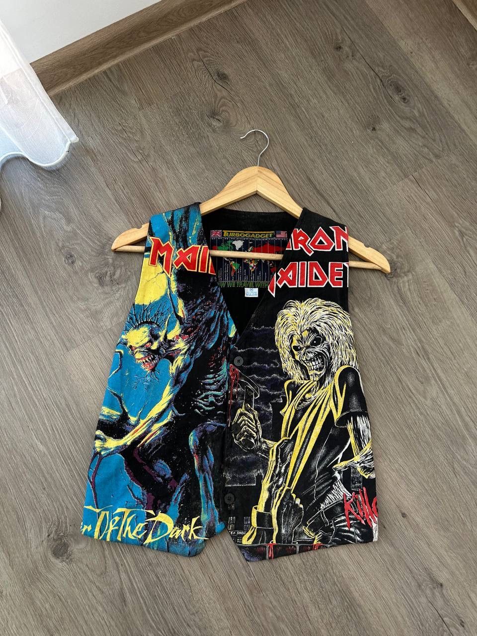 Iron Maiden × Vintage Vintage Iron Maiden 90’s Rare Printed West Jacket Size US M / EU 48-50 / 2 - 6 Thumbnail
