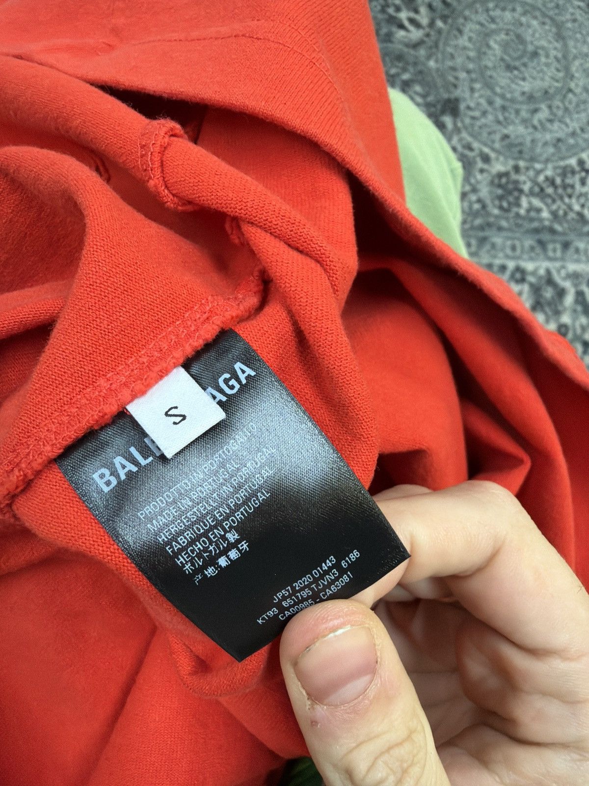 Balenciaga Balenciaga denma name tag t shirt red Size US S / EU 44-46 / 1 - 5 Thumbnail