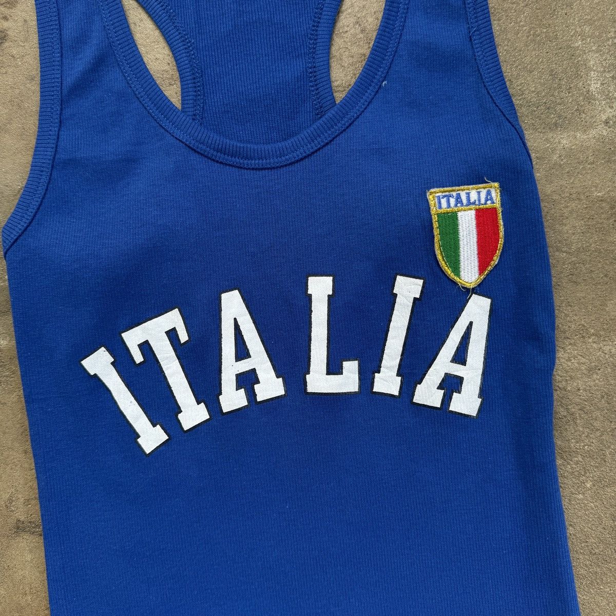 Vintage Vintage Y2K Italia Blue Tank Top Size US S / EU 44-46 / 1 - 5 Thumbnail