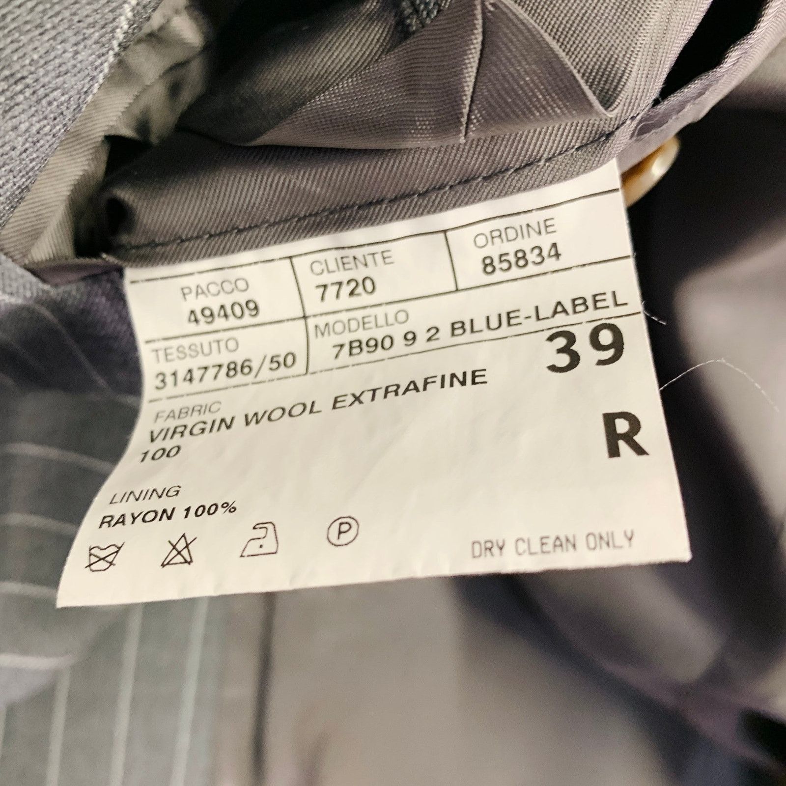 Ralph Lauren RALPH LAUREN Regular Grey Stripe Wool Notch Lapel Suit Size 40R - 12 Thumbnail