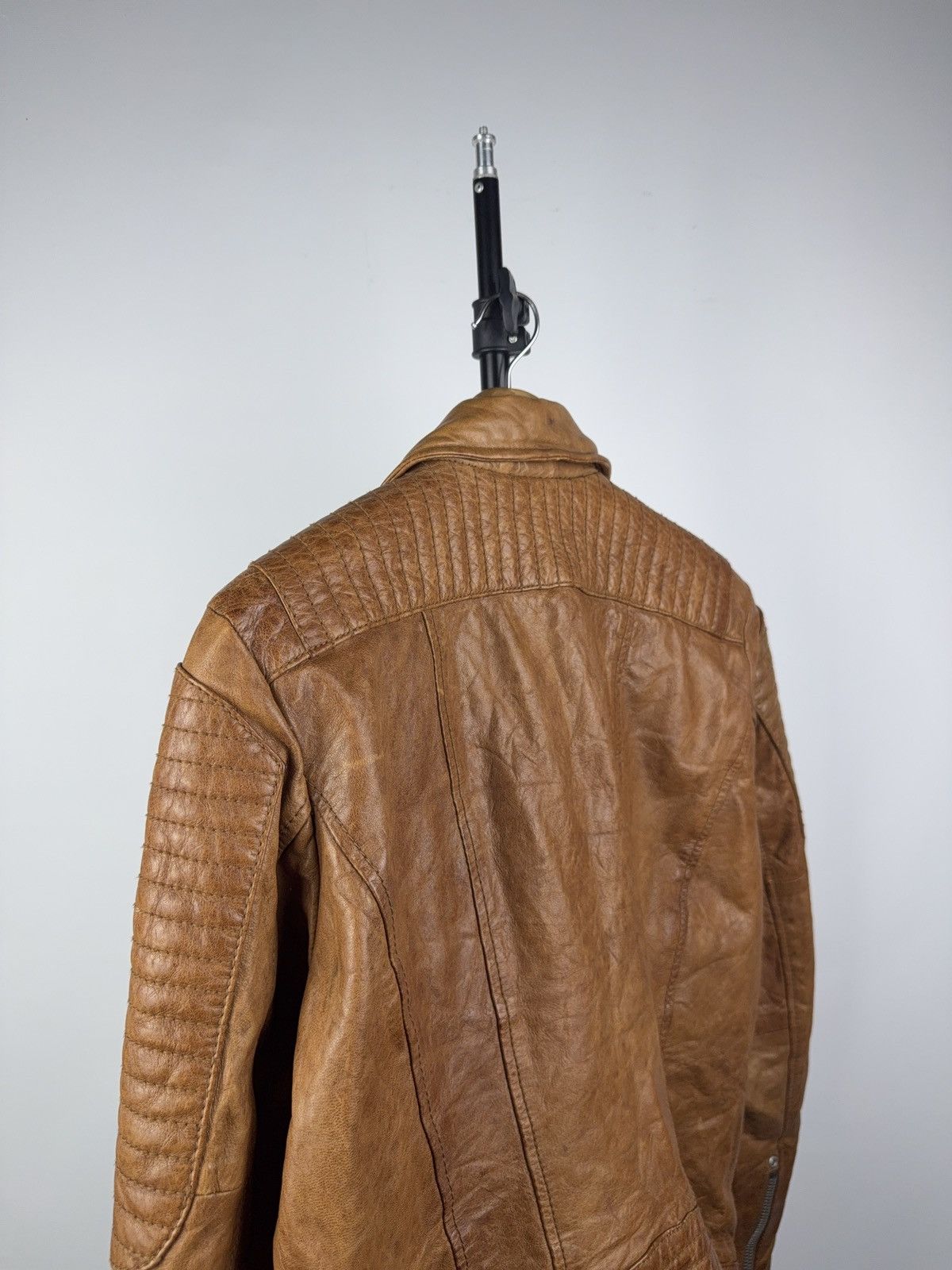 Gypsy Avant Garde 00s Y2K Gipsy Leather Moto Racing Jacket Brown L Size L / US 10 / IT 46 - 12 Thumbnail