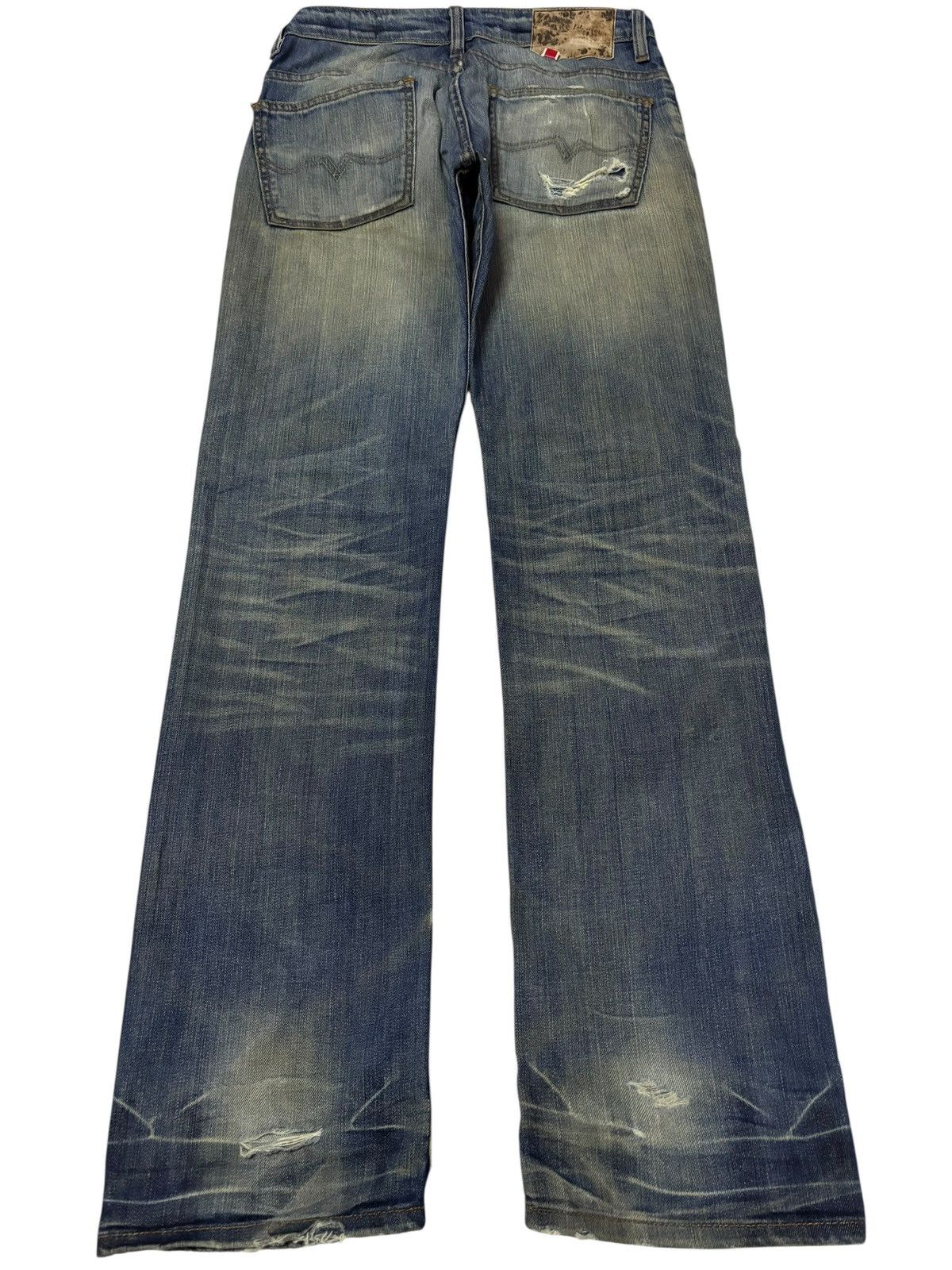 Japanese Brand Vtg Bobson Japan Mud Washed Distressed Jeans Size US 28 / EU 44 - 2 Thumbnail