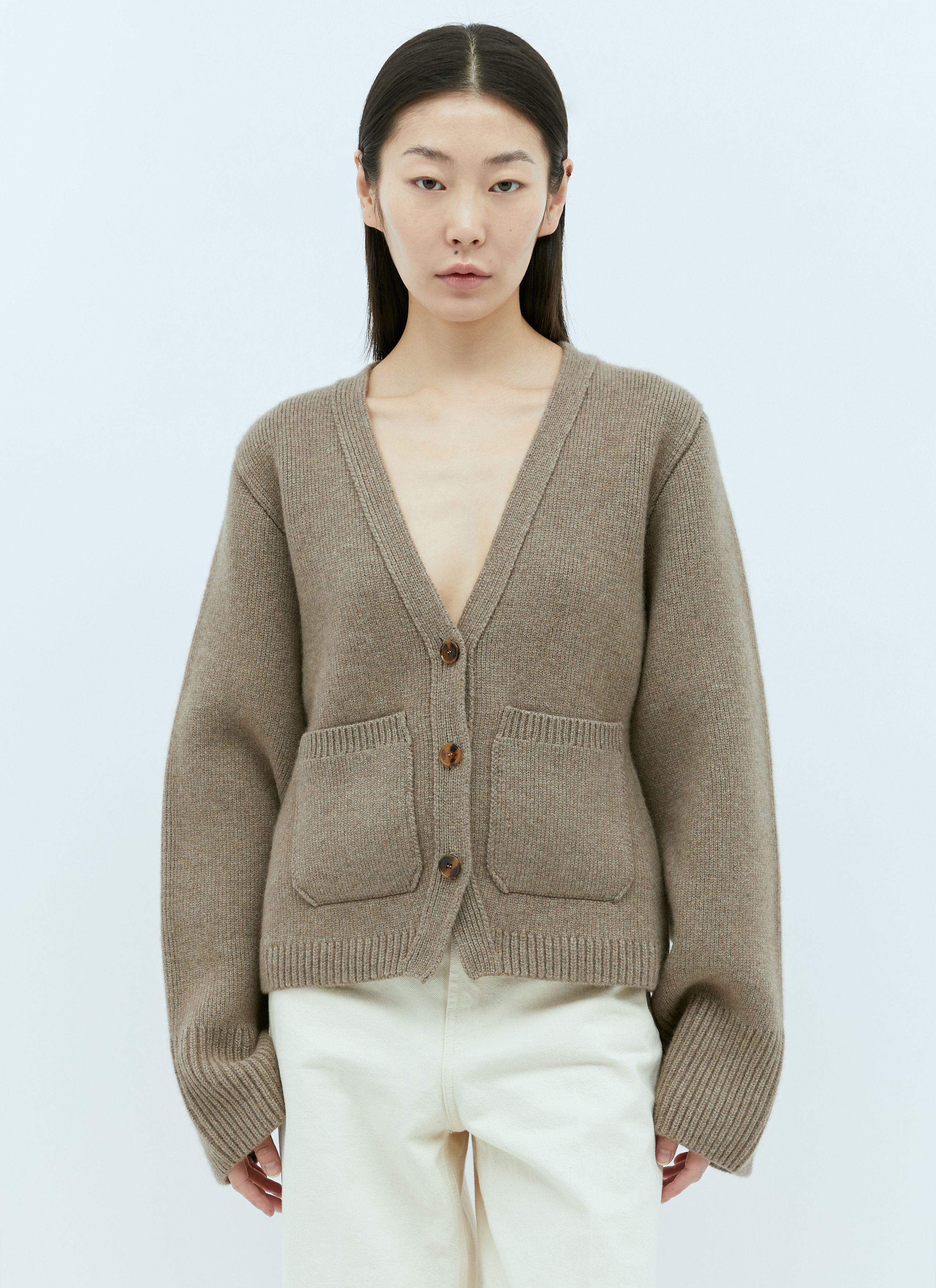KHAITE Scarlet Cashmere Cardigan Size M / US 6-8 / IT 42-44 - 1 Thumbnail