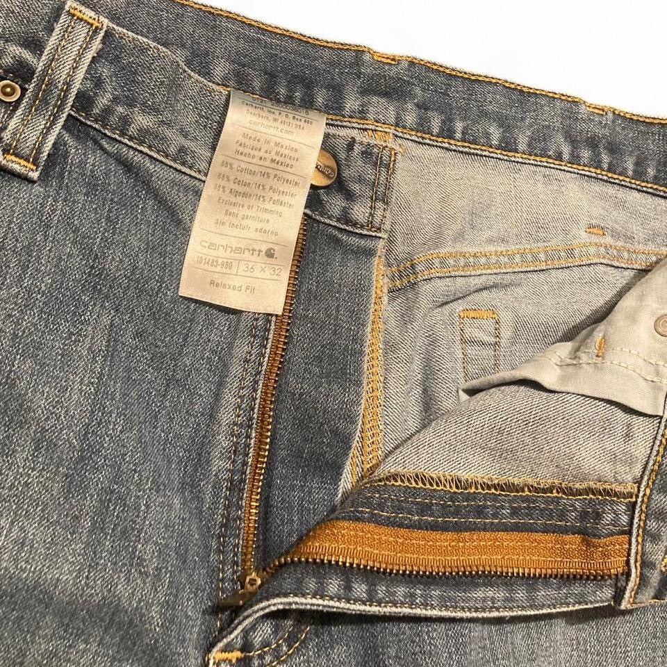 Carhartt Carhartt Men's Light Wash Relaxed Fit Denim Blue Jeans Size US 36 / EU 52 - 4 Thumbnail