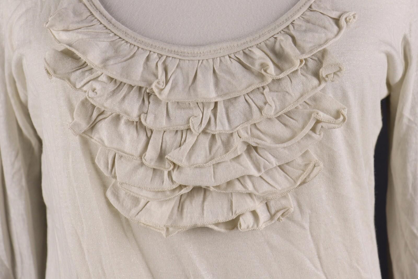 Designer Polo Jeans Company Ralph Lauren Ivory Top Shirt Size L Size L / US 10 / IT 46 - 4 Thumbnail