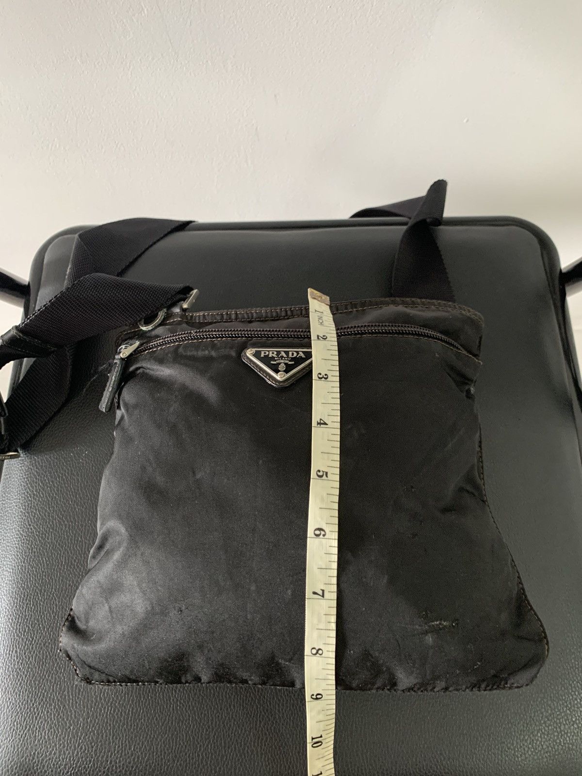 Prada Vintage Prada Black Sling Crossbody Medium Bag Size ONE SIZE - 15 Thumbnail
