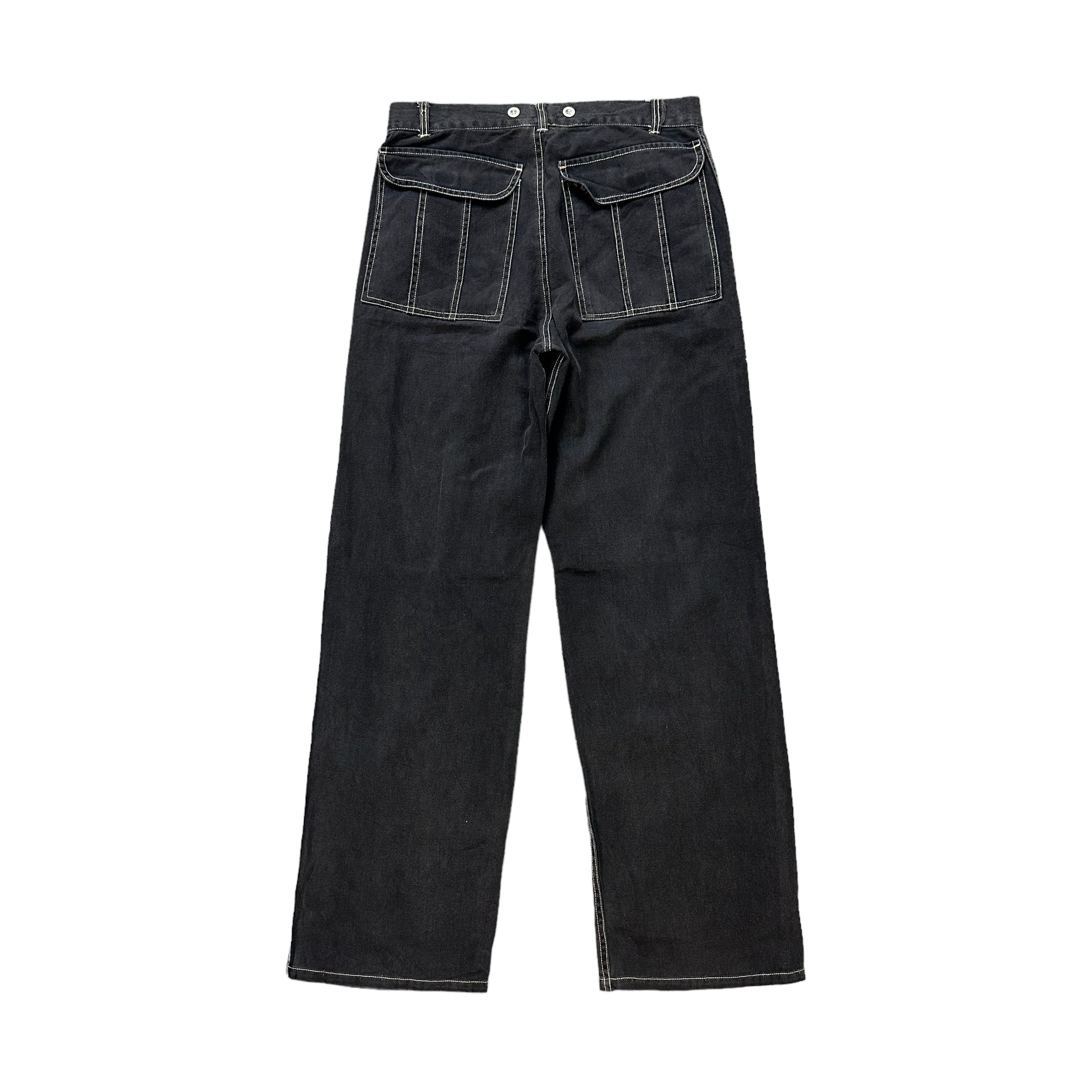Japanese Brand IHIHI JPN PIERRE CARDIN DOUBLE THIGH 6 POCKET PANT #7794-176 Size US 31 - 10 Thumbnail
