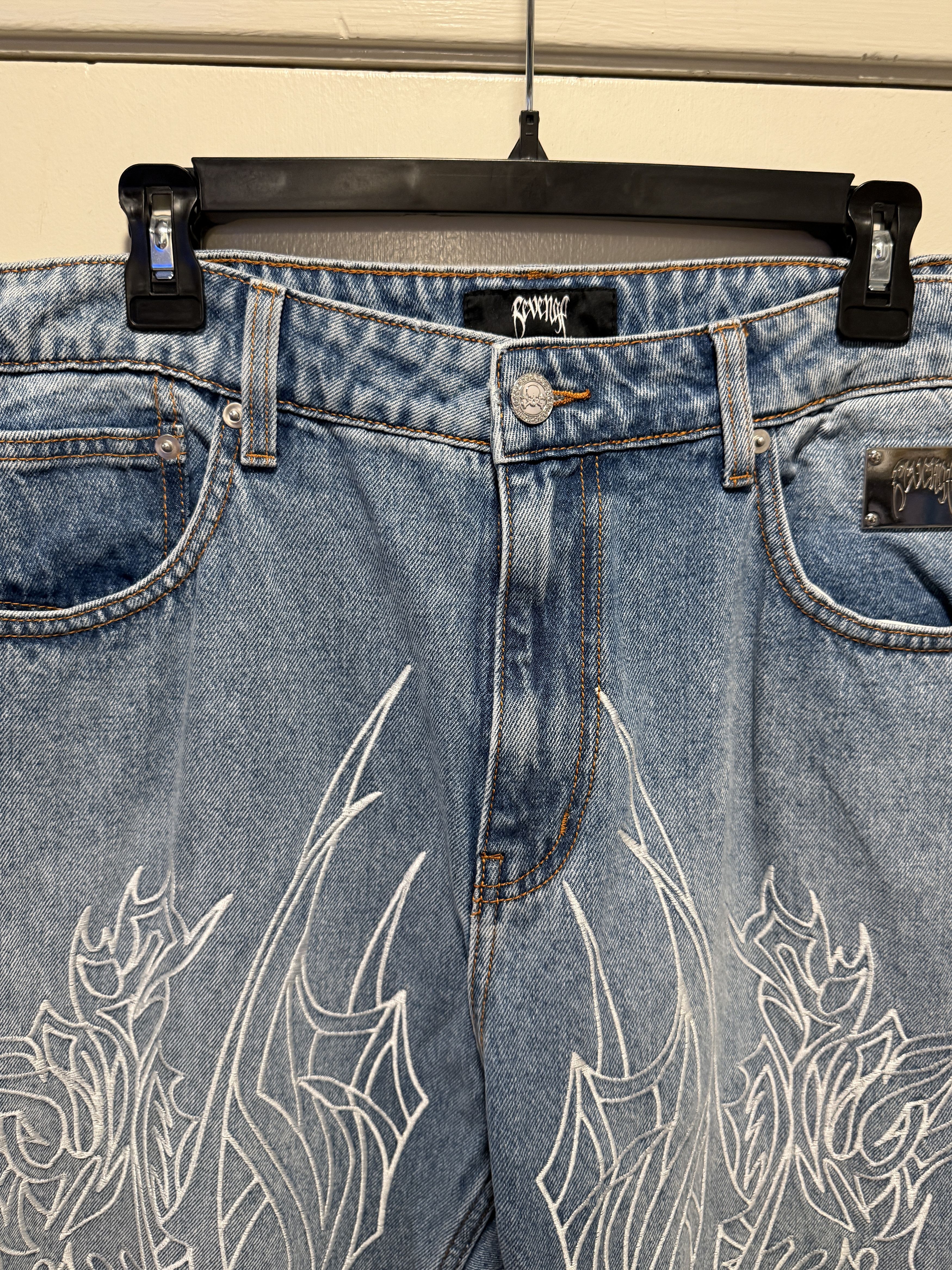 Revenge revenge tribal cross denim size 36 Size US 36 / EU 52 - 10 Thumbnail