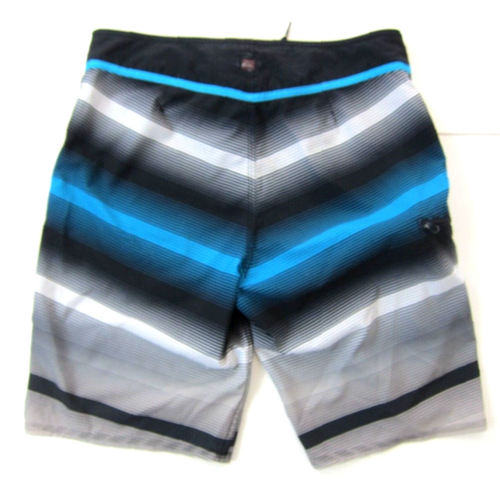 Quiksilver Quiksilver Men Board Shorts Surf Swim Blue Stripe Stretch Pocket 32" Waist 11" Rise 38" Hip 9.5" Inseam Size US 33 - 2 Thumbnail