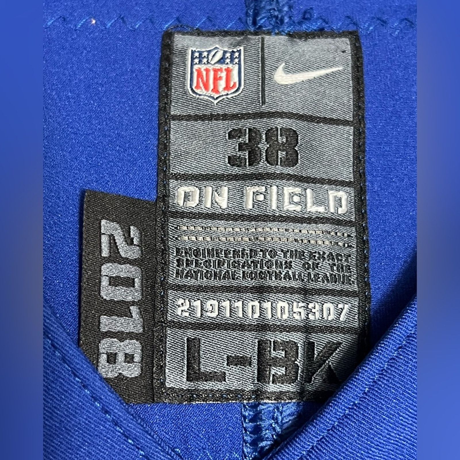 Nike Russell Shepard Game Used Worn Jersey GIANTS WR SIGNED RARE Size US M / EU 48-50 / 2 - 7 Thumbnail