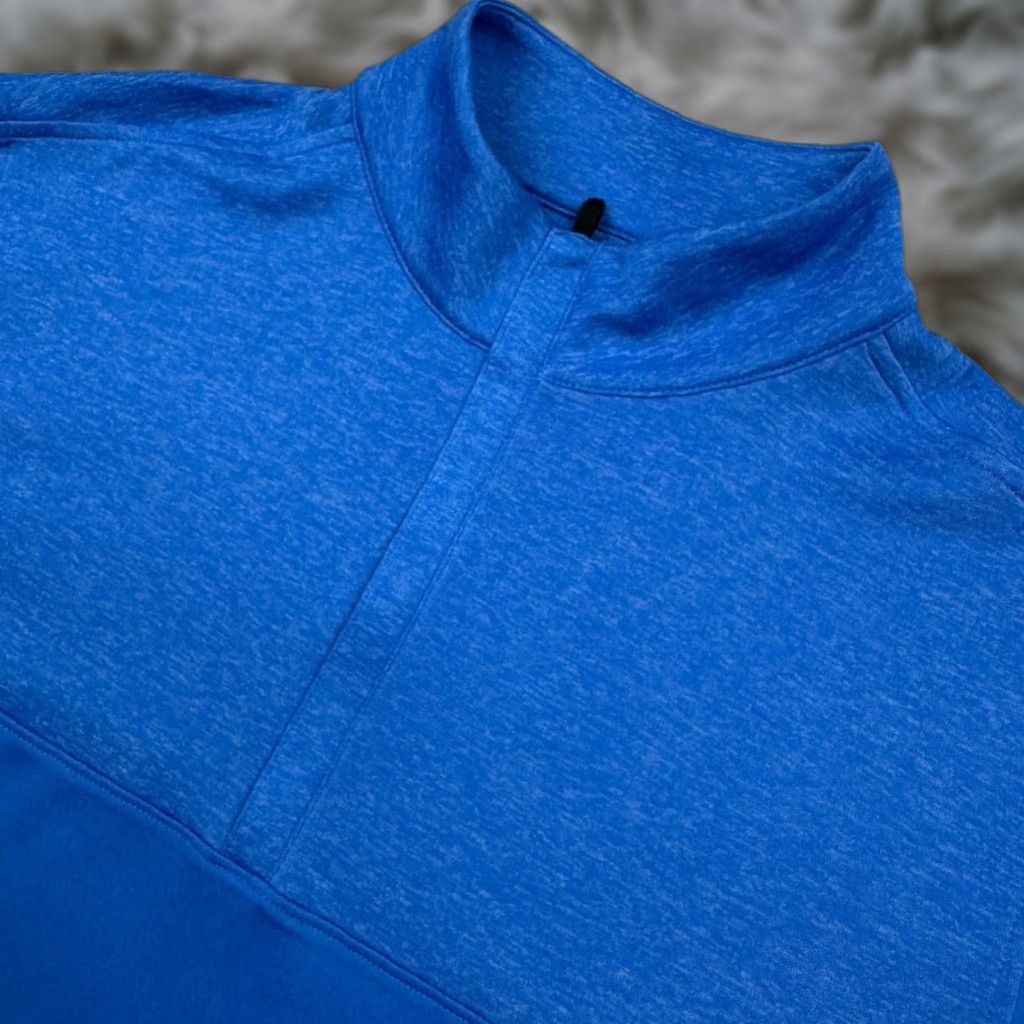 FootJoy FJ Jacket 1/4 Zip Golf Outer Shell Polyester Blue Medium Men