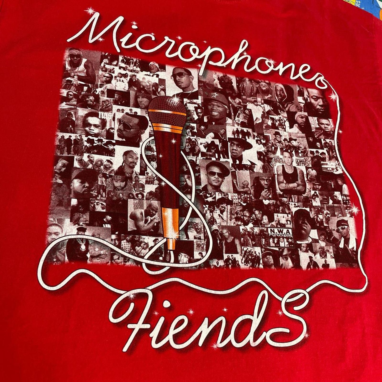 Band Tees × Vintage Y2K 2000s Microphones Friends Hip Hop 50 cent Snoop Dogg Tee Size US XXL / EU 58 / 5 - 3 Thumbnail