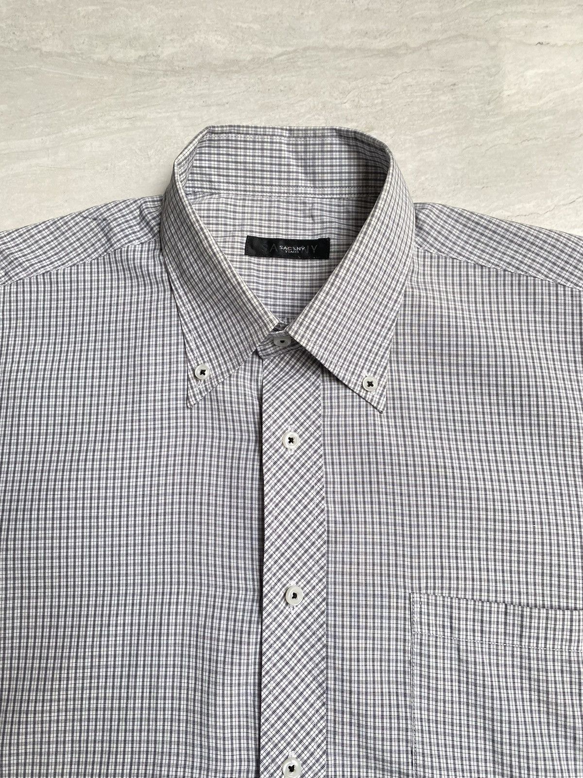 Yohji Yamamoto Yohji Yamamoto SACSNY Y’SACCS Plaid Shirt Size US L / EU 52-54 / 3 - 9 Thumbnail
