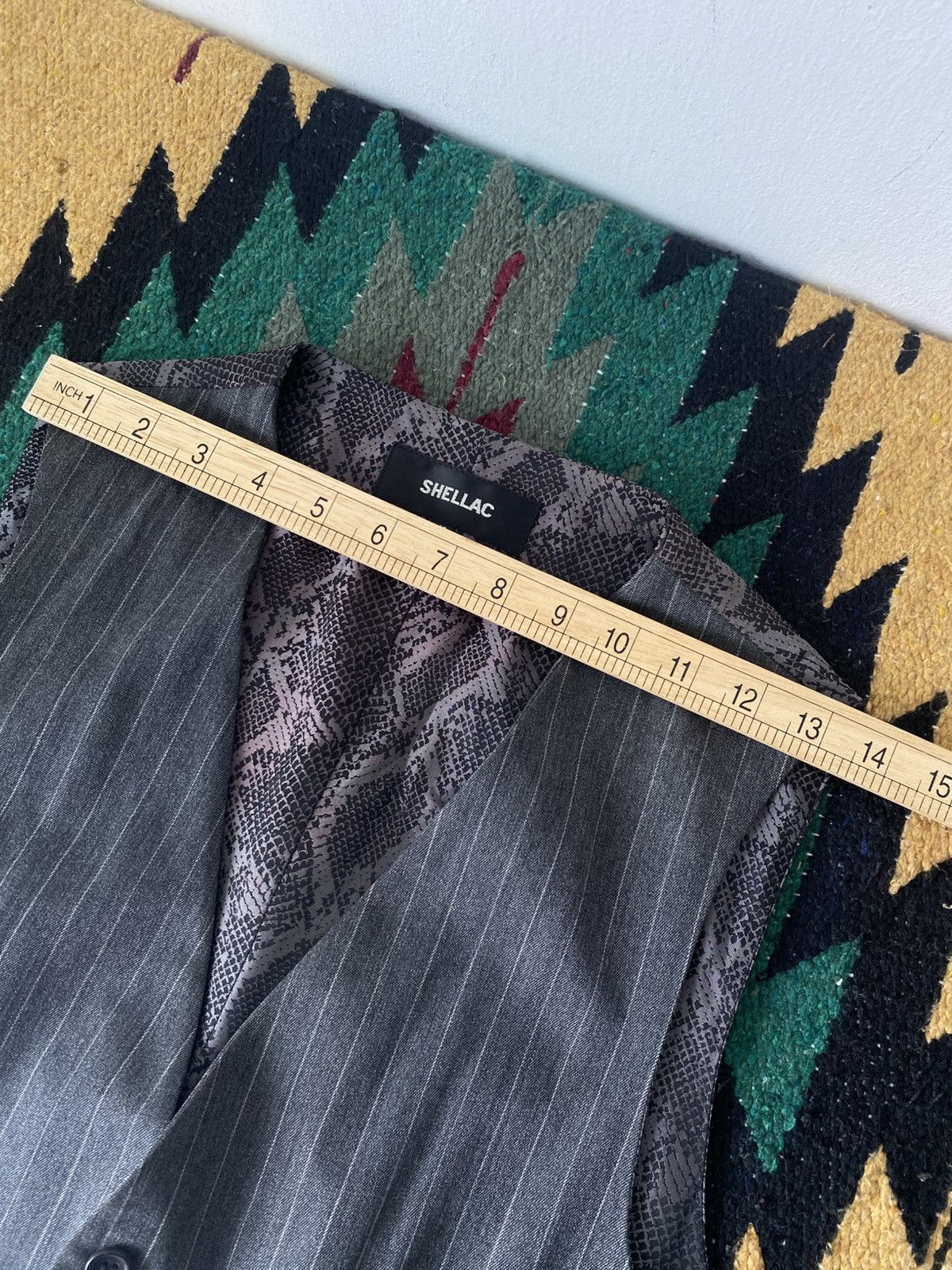 Shellac Shellac Avant-garde Snake Print Back Panel Vest Japan Size US M / EU 48-50 / 2 - 6 Thumbnail