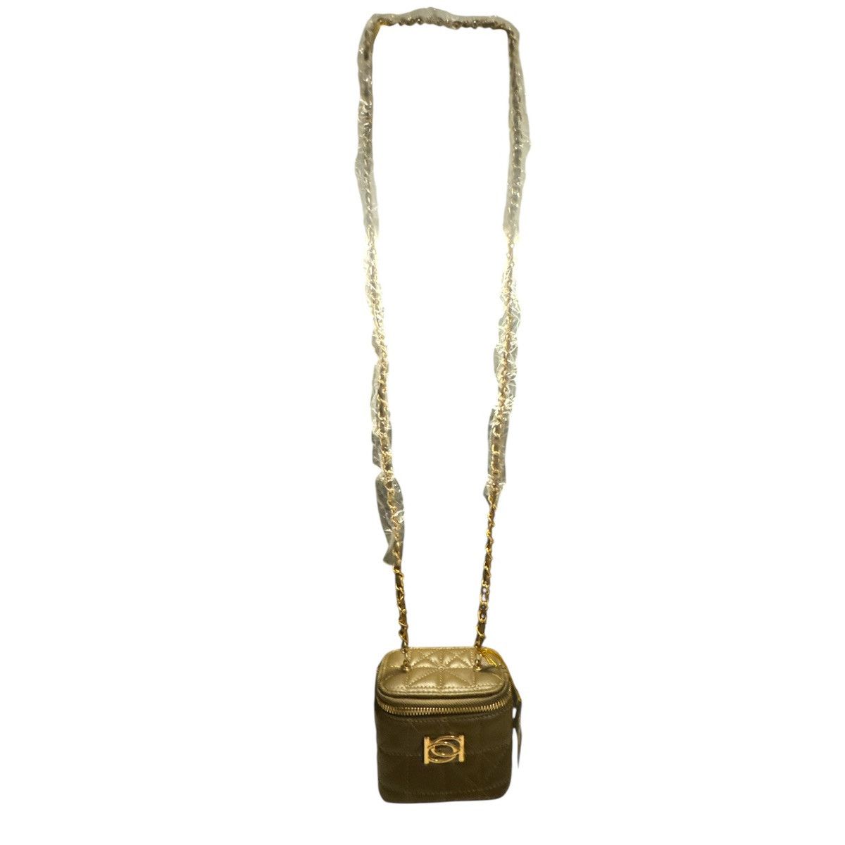Bebe Bebe Kamala Mini SQ Light Olive Quilted Crossbody w/ Chain Size ONE SIZE - 2 Thumbnail