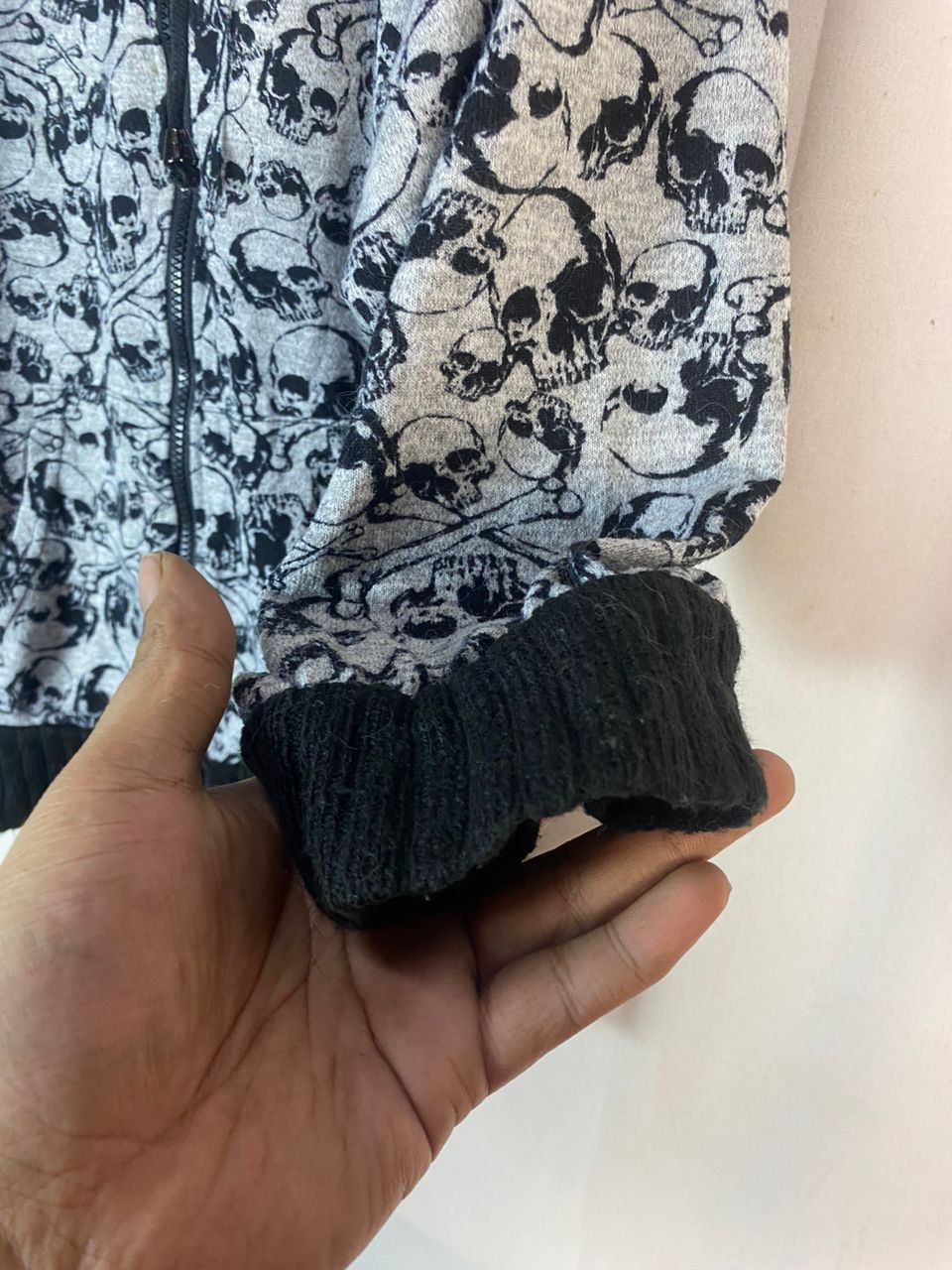 Japanese Brand Skull fullprint hoodie zipper by Plein beaute Size M / US 6-8 / IT 42-44 - 8 Thumbnail