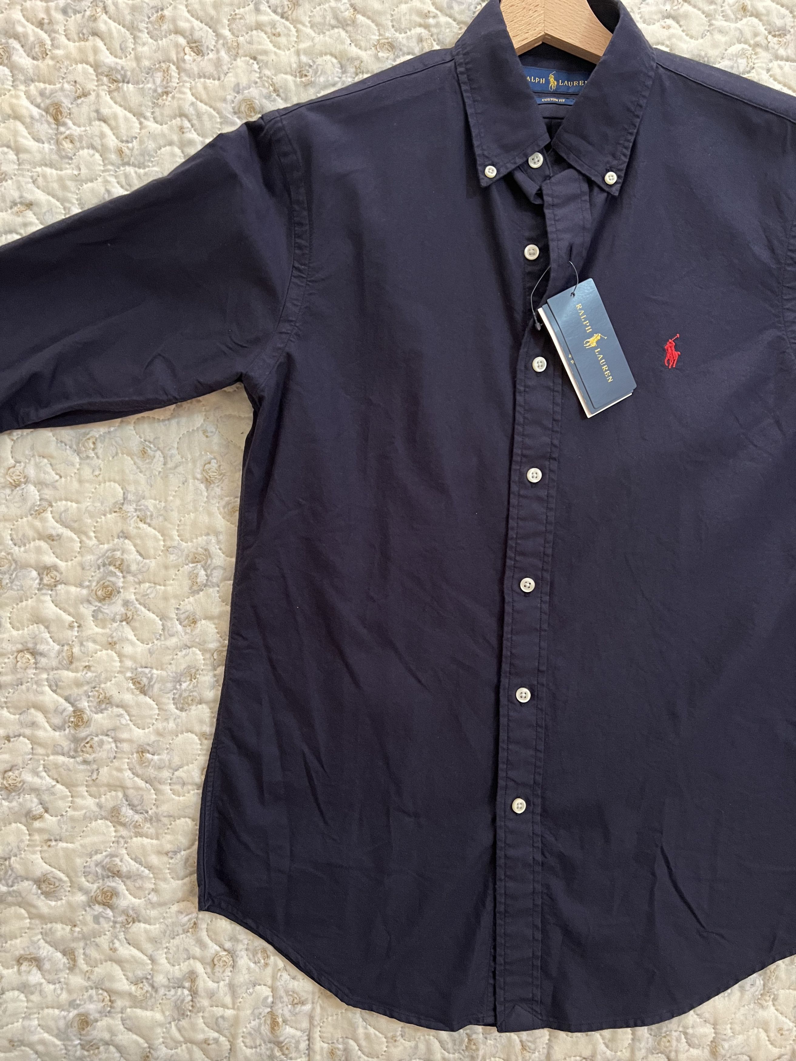 Polo Ralph Lauren Polo Ralph Lauren shirt custom fit navy red Oxford stretch Size US S / EU 44-46 / 1 - 14 Thumbnail