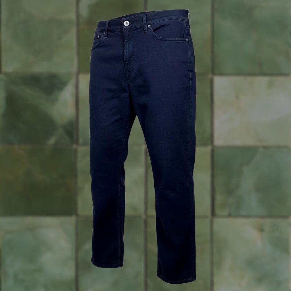 Lucky Brand Lucky Brand 121 Heritage Slim Jeans Mens 32x28 Blue Dark Wash Zip Fly Tapered 5-Pocket Design Logo Size US 32 / EU 48 - 1 Thumbnail