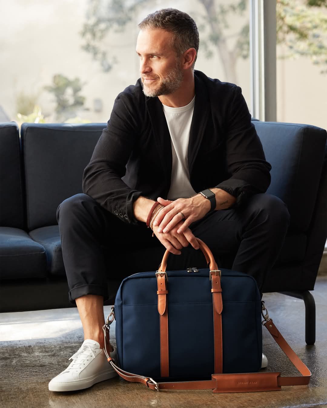 Other Stuart & Lau Dark Blue Laptop Bag Nylon Briefcase Portfolio Size ONE SIZE - 7 Thumbnail