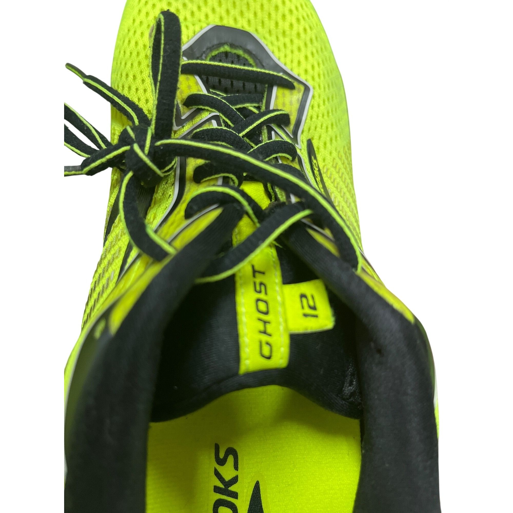 Brooks Brooks Ghost 12 mens yellow black walking running LT sneaker Size US 13 / EU 46 - 18 Thumbnail