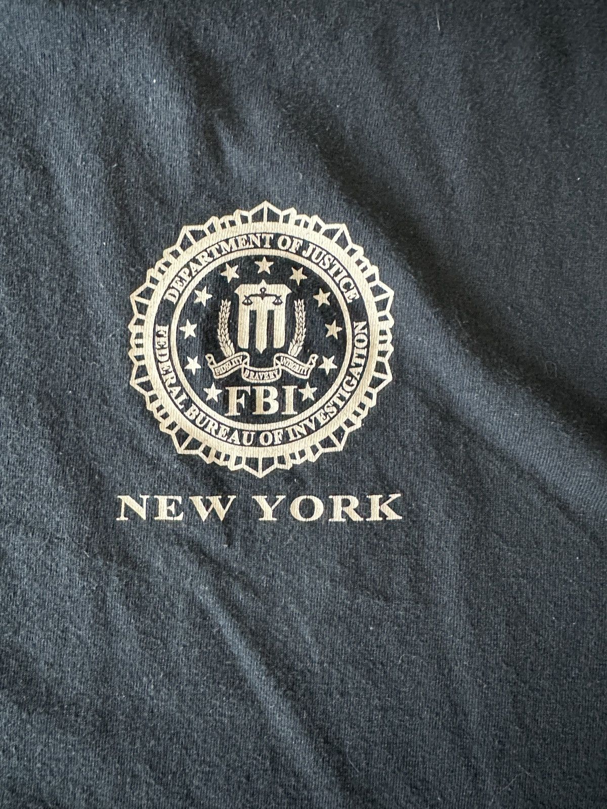 Vintage FBI New York Graphic T-Shirt – Navy – Size XL Size US XL / EU 56 / 4 - 3 Thumbnail