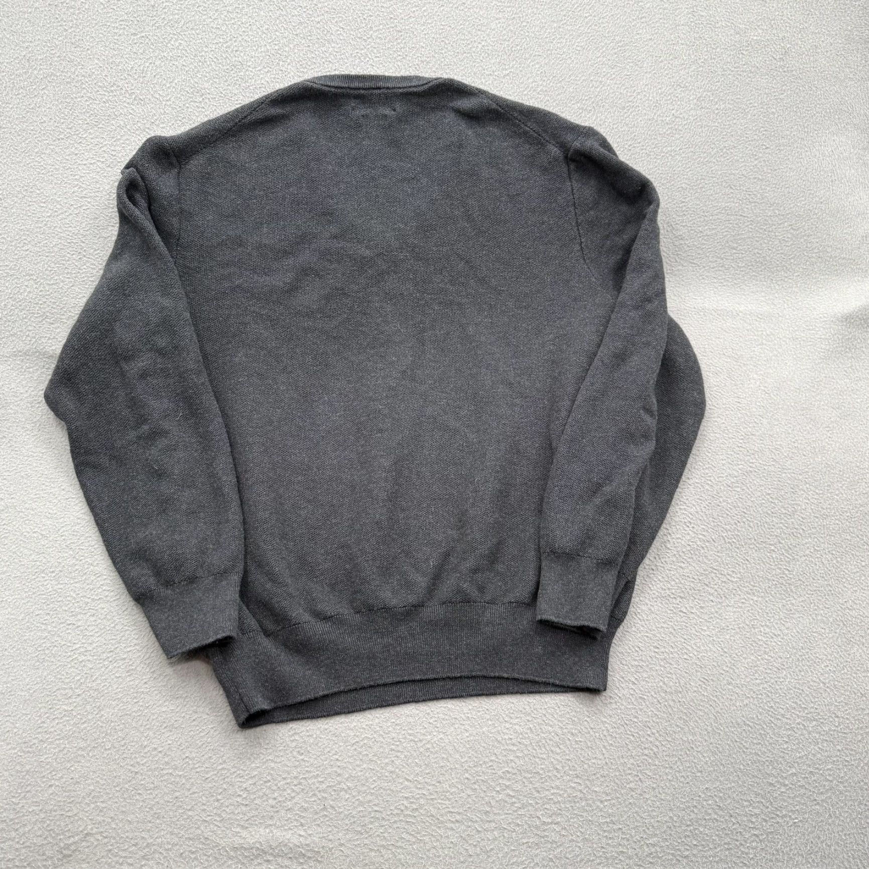 Polo Ralph Lauren Polo Ralph Lauren Sweater Mens 2XL Gray V-Neck Pima Cotton Pullover Pony Logo Knit Size US XXL / EU 58 / 5 - 2 Thumbnail