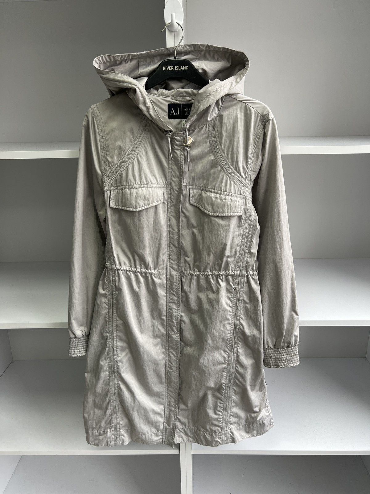 Armani × Designer × Vintage Vintage Armani Jeans Women’s Luxury Coat Jacket Size M / US 6-8 / IT 42-44 - 4 Thumbnail