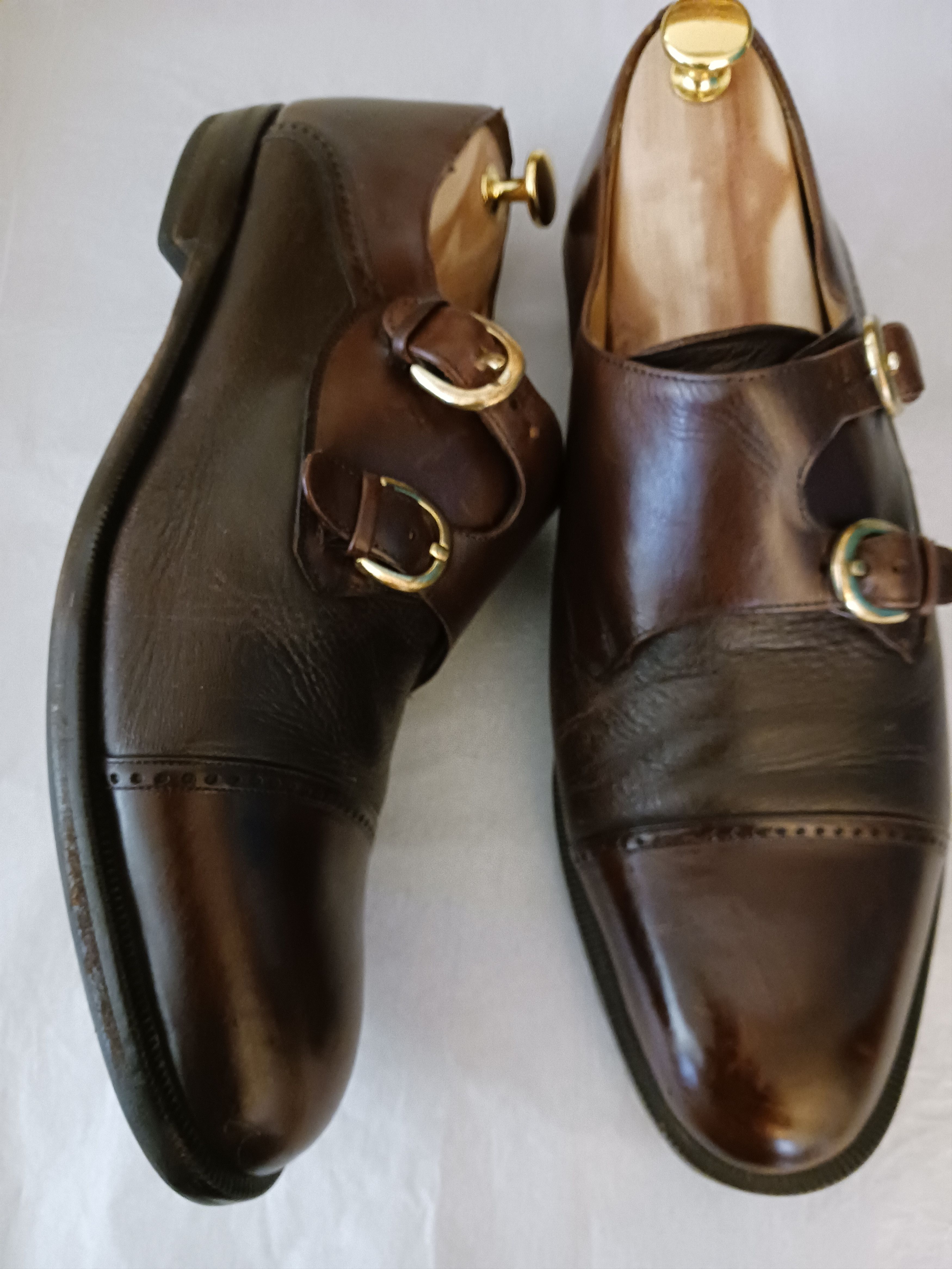 Mezlan Monk Strap - Laser Print Italian Leather Shoe