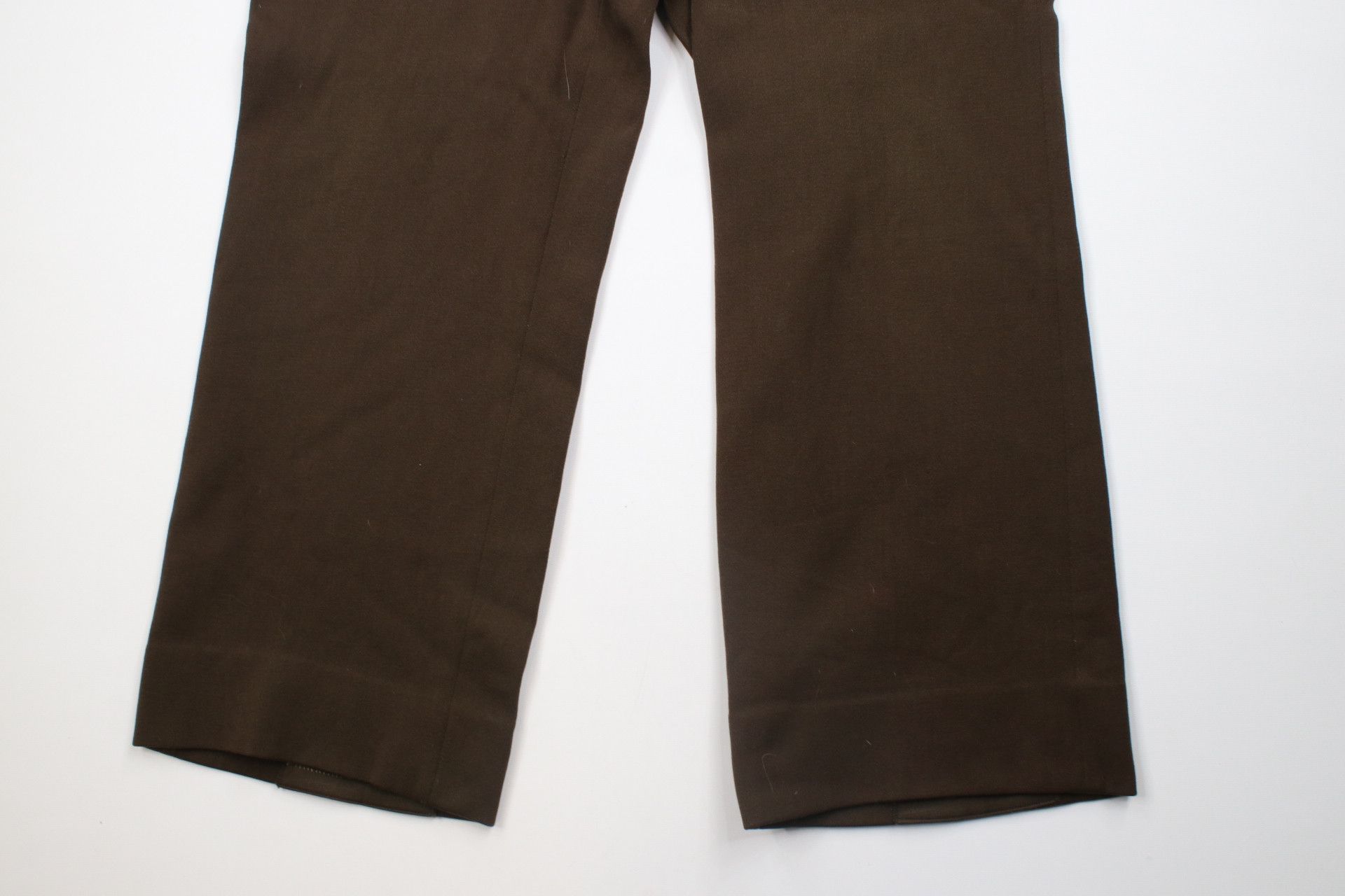 Vintage Vintage 50s Military Wool Blend Wide Leg Pants Trousers Size US 36 / EU 52 - 4 Thumbnail