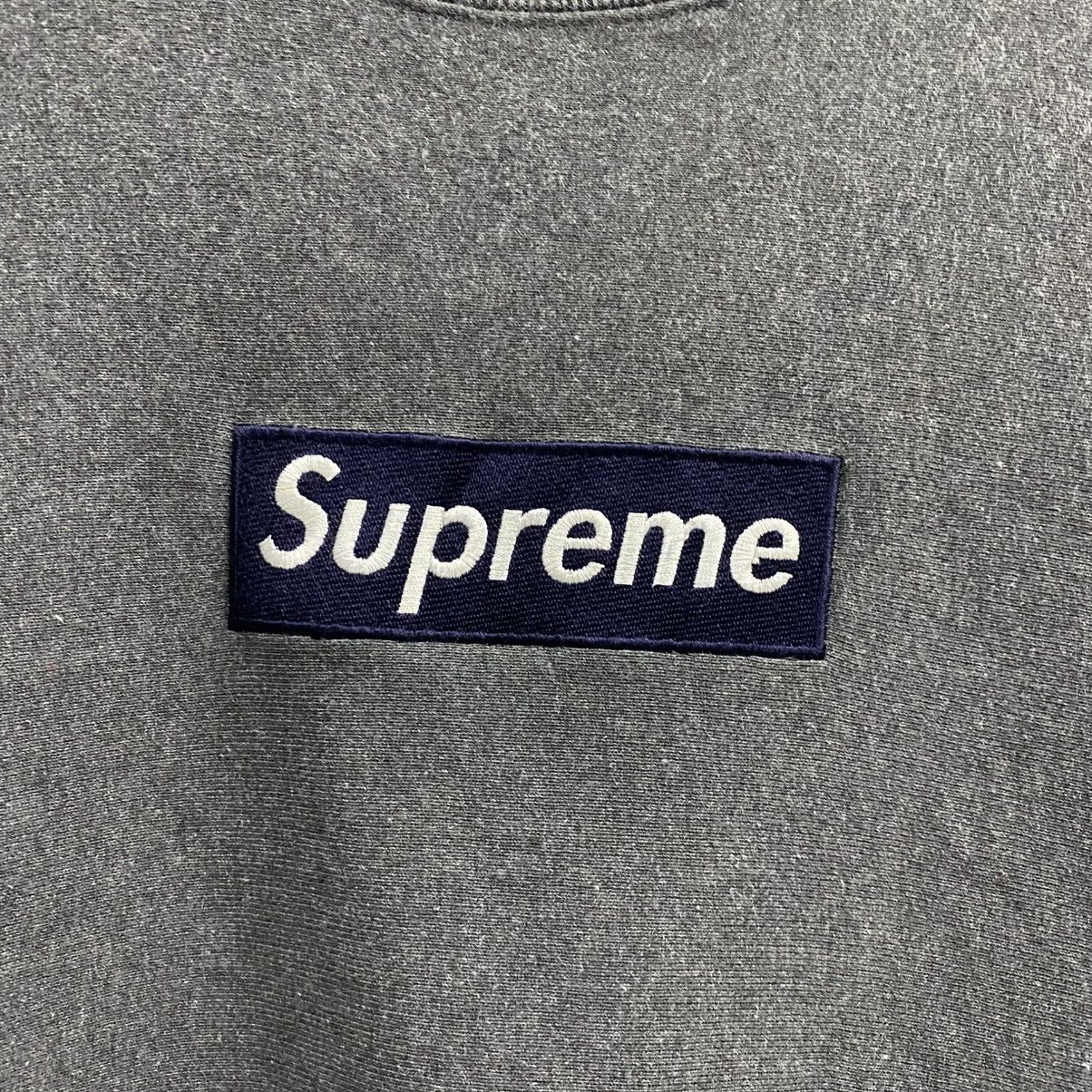 Supreme 1999 Supreme Navy on Dark Grey Box Logo Crewneck Sweatshirt Size US M / EU 48-50 / 2 - 5 Thumbnail