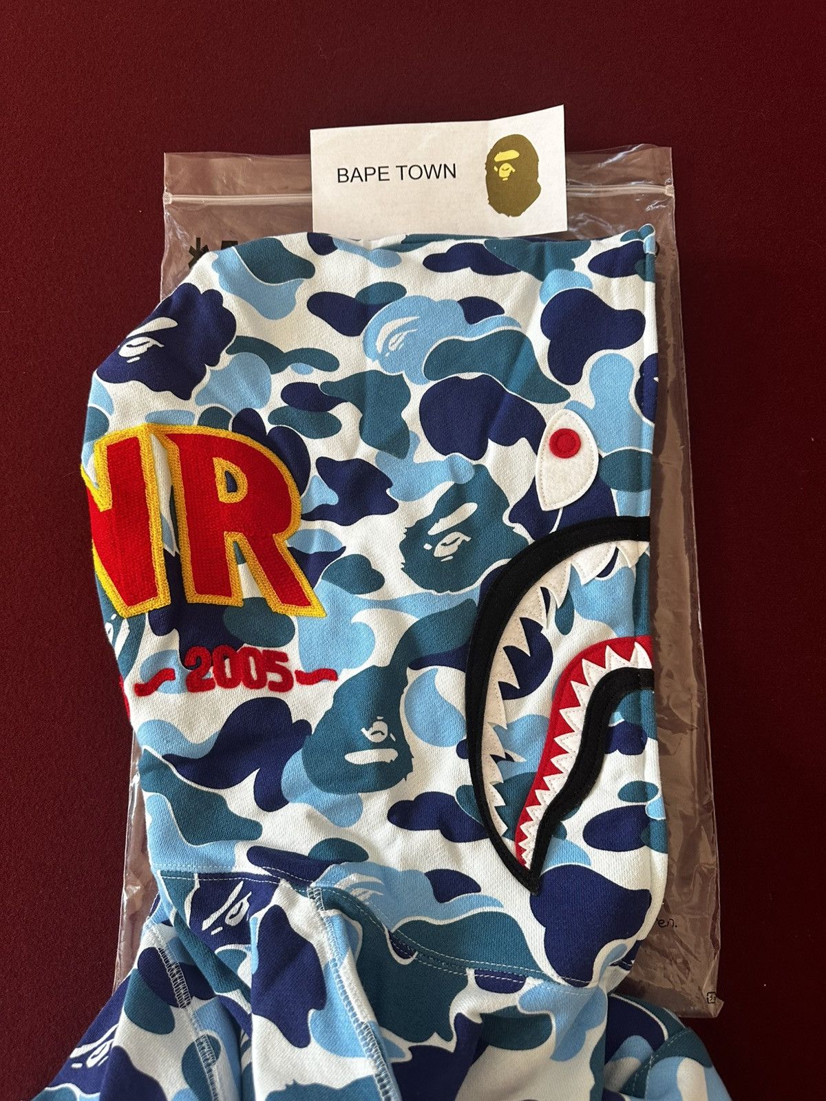 Bape ABC CAMO PONR FULL ZIP SHARK HOODIE (BLUE) Size US XL / EU 56 / 4 - 2 Thumbnail