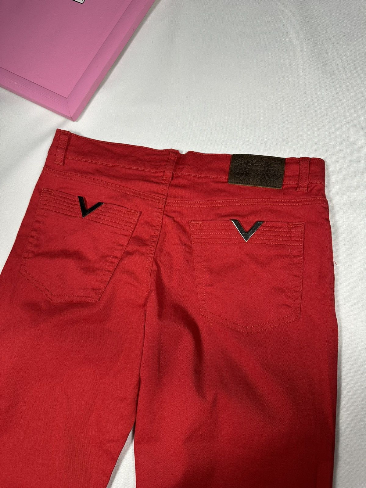 RED Valentino Red Valentino Jeans Pants Classic Basic Logo Slim Straight Size 27" / US 4 / IT 40 - 17 Thumbnail
