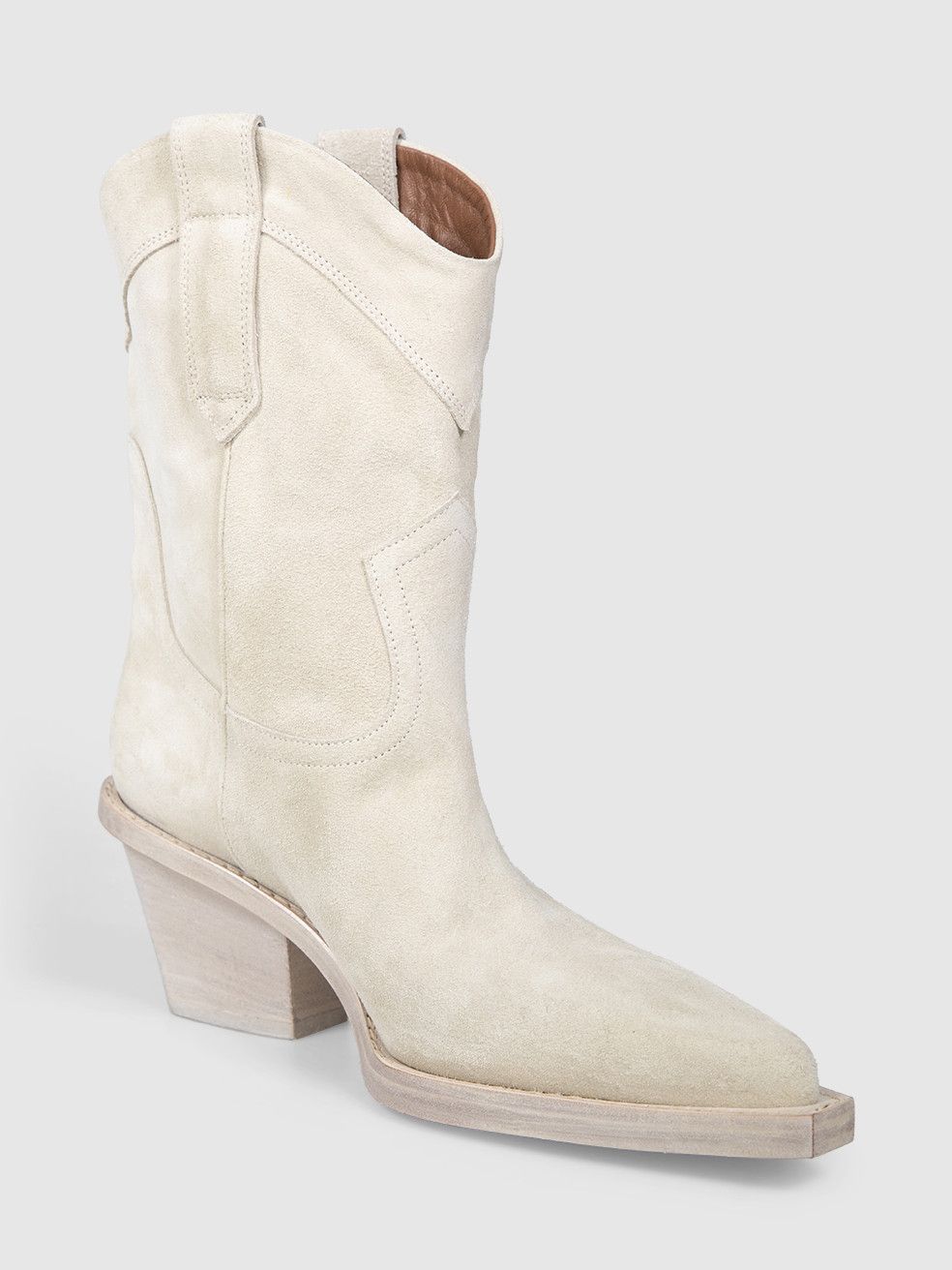Paris Texas Ecru Suede Cowboy Boots Size US 8.5 / IT 38.5 - 1 Thumbnail