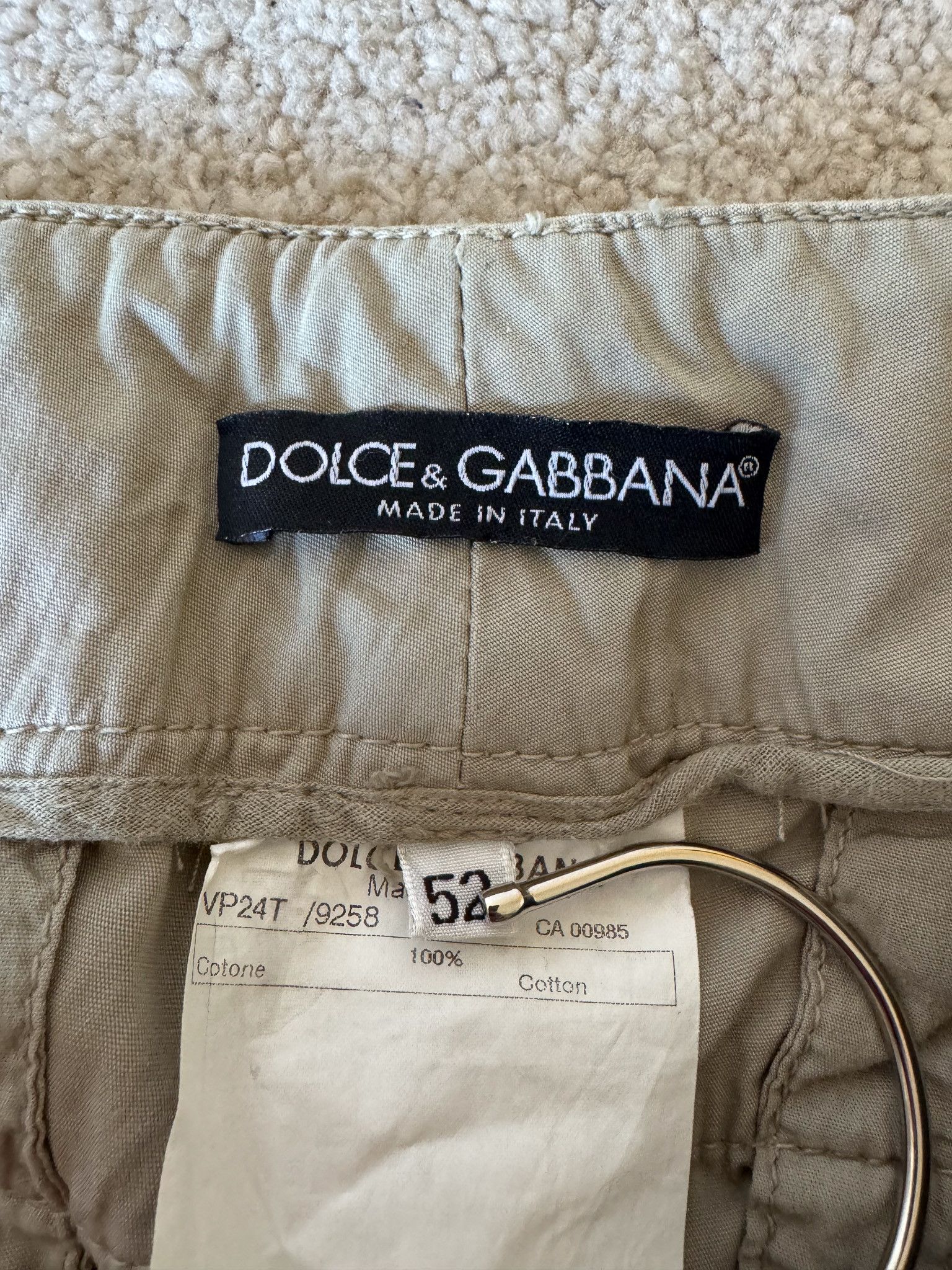 Dolce & Gabbana S/S 2004 RUNWAY CARGO ARMY PANTS Size US 36 / EU 52 - 9 Thumbnail
