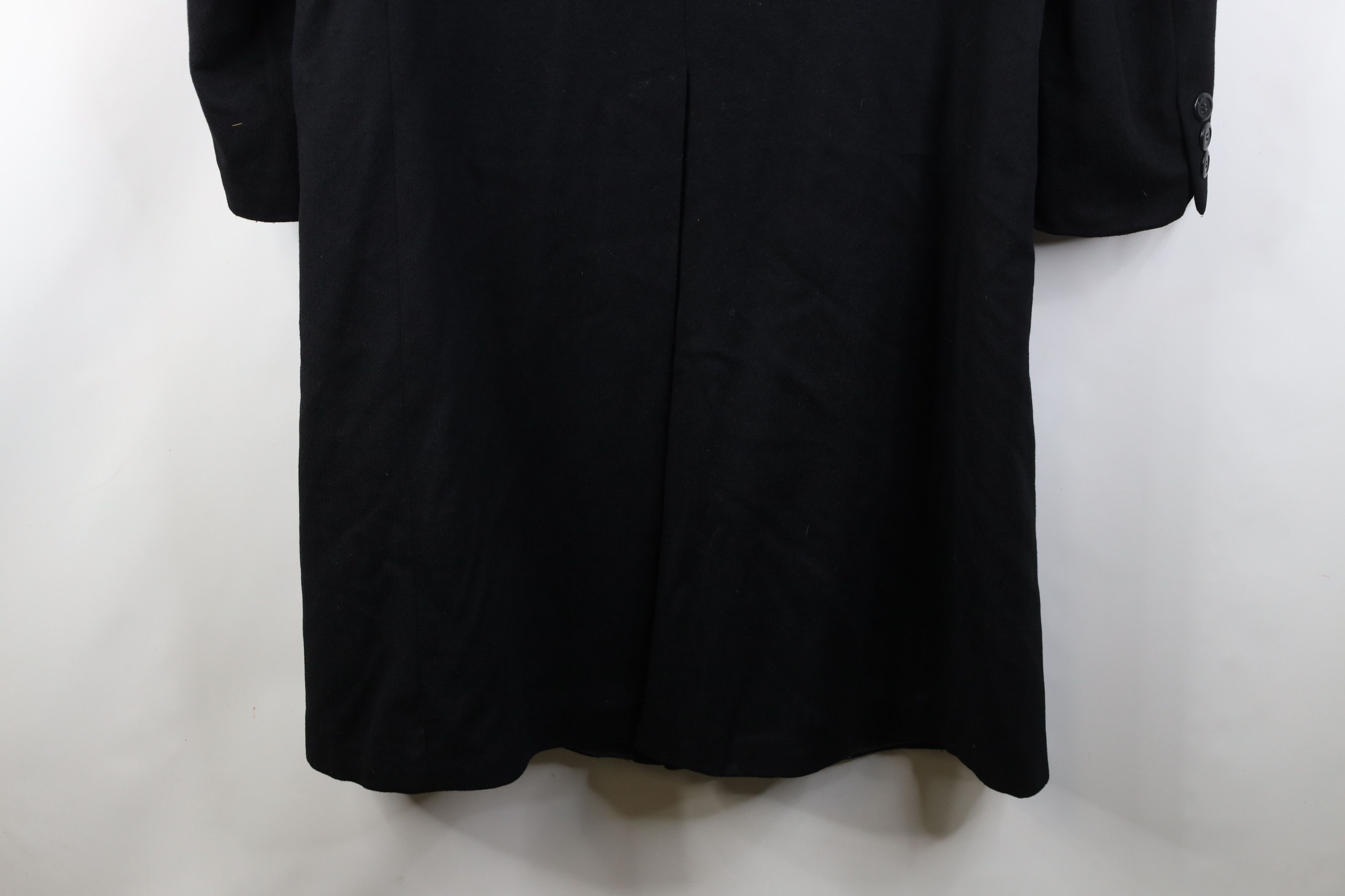Vintage Vintage Streetwear Cashmere Button Overcoat Jacket Black Size US XXL / EU 58 / 5 - 17 Thumbnail